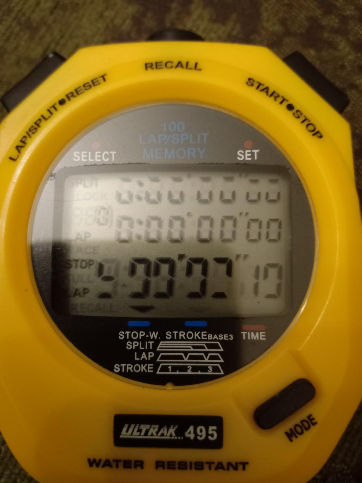 ULTRAK 495 Stopwatch - Red Professional 100-Lap Digital Timer, Countdown Interval Tracker, Water-Resistant Sports Watch, Chronograph for Coaching & Training customer photo 2