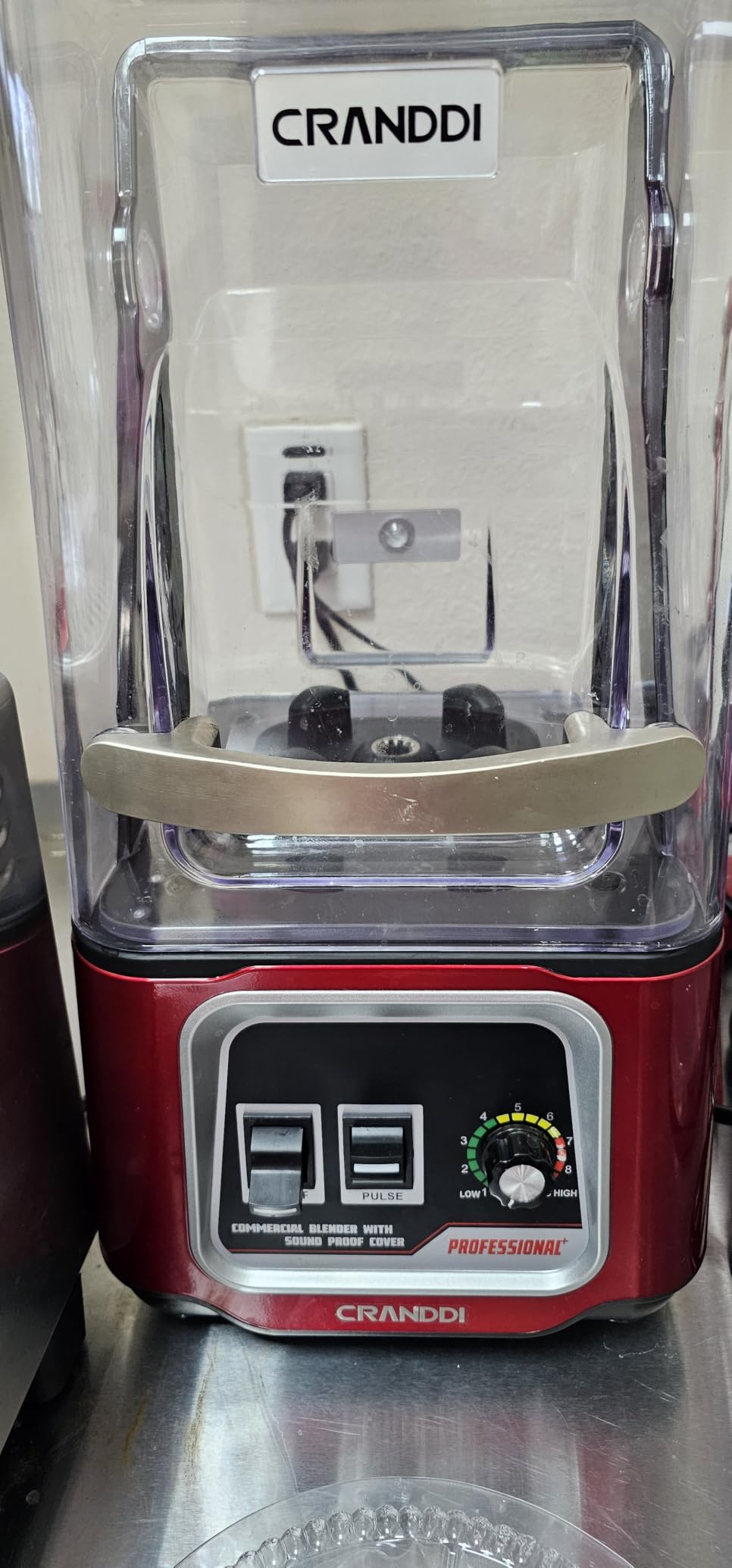 CRANDDI Professional Smoothie Blender, 2200W Commercial Soundproof Quiet blender with Removable Soundproof Shield for Crushing Ice, MilkShakes, Puree, Self-Cleaning, 50oz 110V K80 (Black) customer photo 1