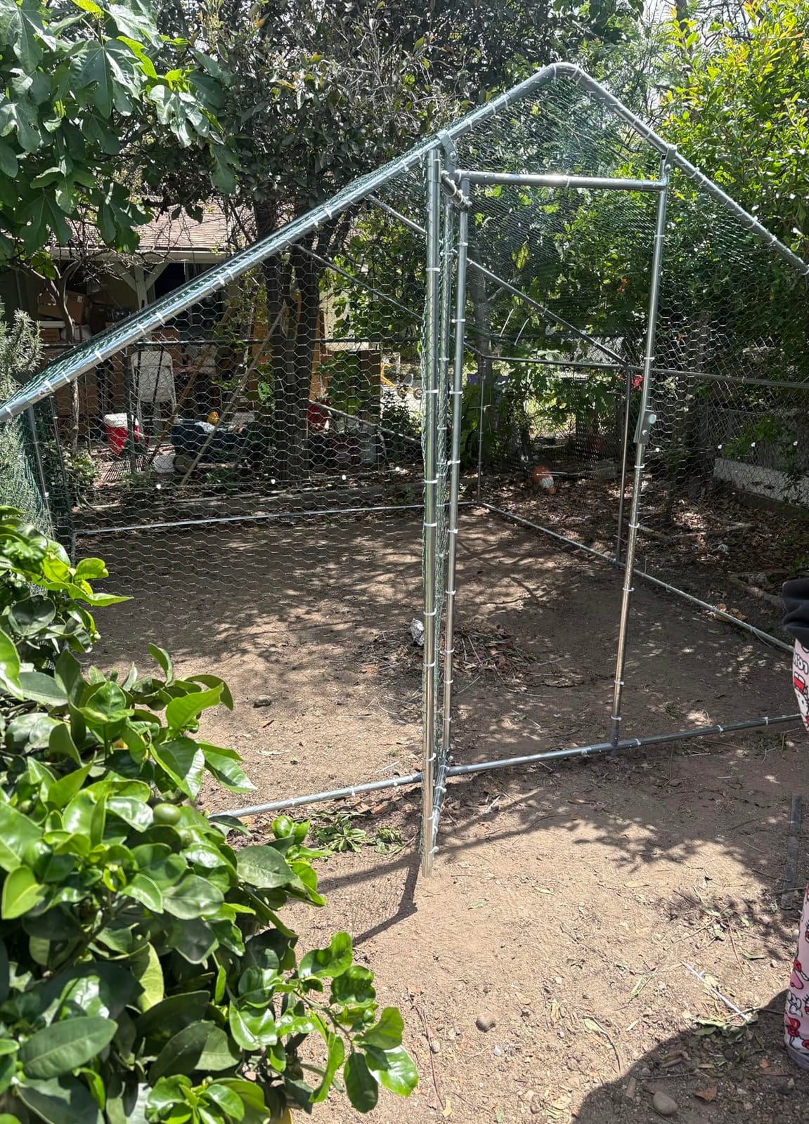 HEYTOWN Large Metal Chicken Coop Chicken Pen with Water-Resident and Anti-UV Cover Walk-in Poultry Cage Chicken Runs for Yard with Cover Duck Rabbit Dog House Outdoor customer photo 1