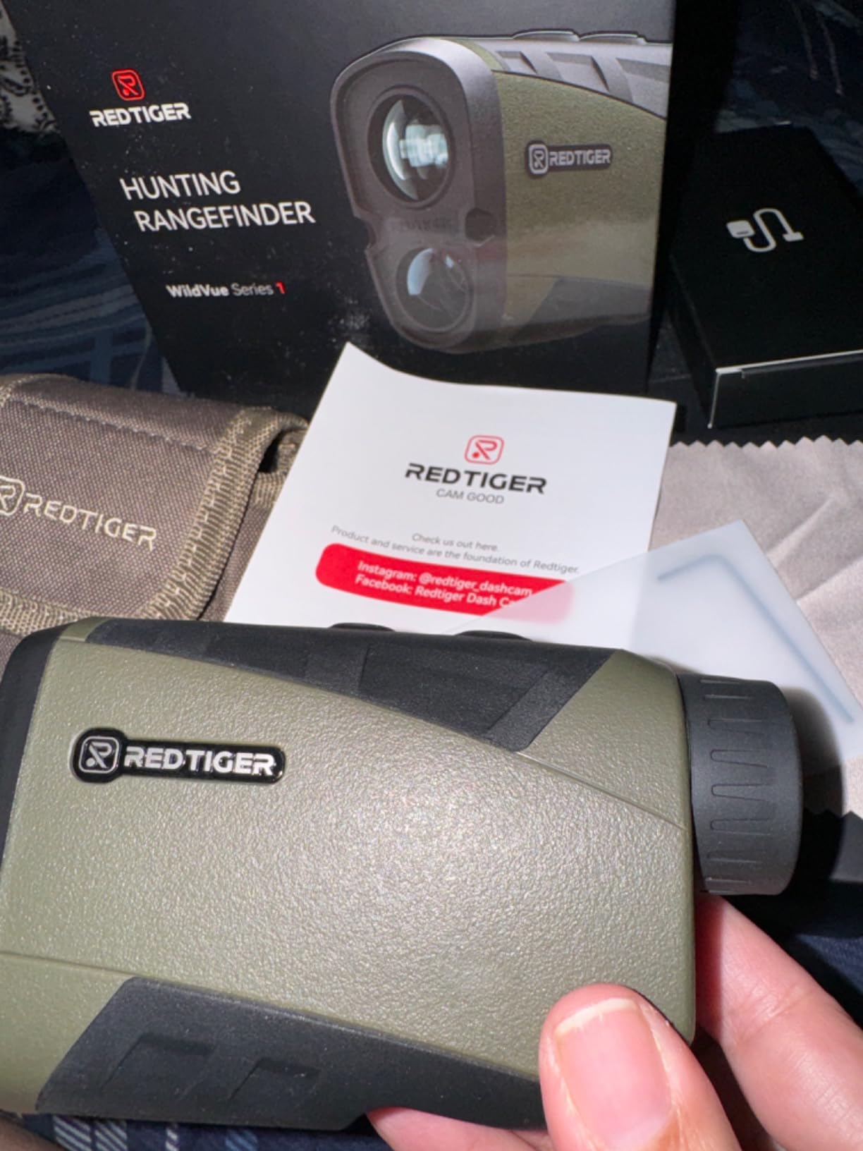 REDTIGER Range Finder for Hunting, 1600 Yards Laser rangefinder, 7X Magnification, Clearer and Accurate on Angle&Speed Measurement, Waterproof, Rechargeable for Bow Hunting, Shooting, Archery customer photo 2