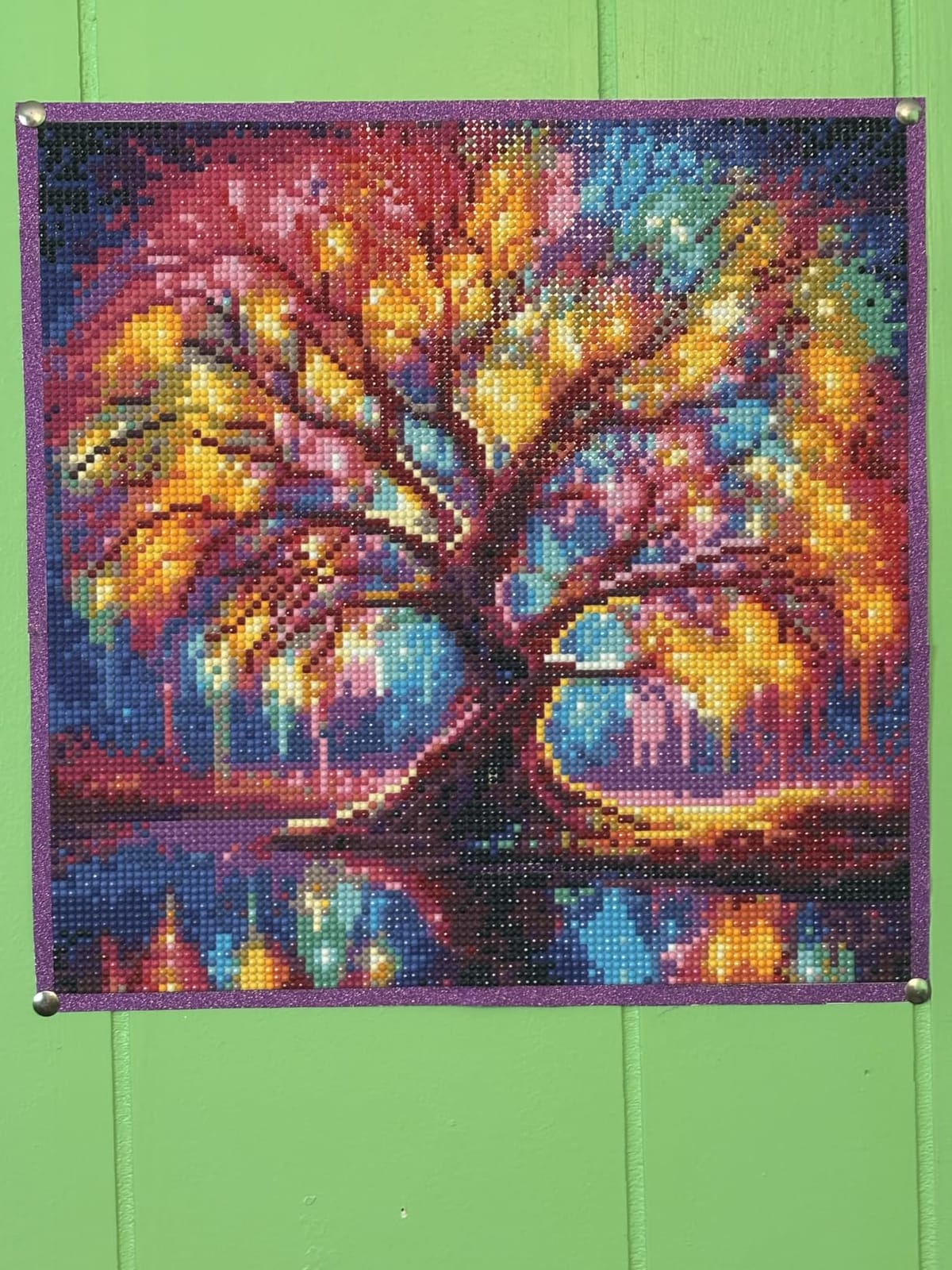 DIYCYCY Tree of Life Diamond Painting Kits for Adults Beginners 13.8x13.8in | Full Drill Diamond Art Kits,Round 5D DIY Diamond Dots Paintings, Diamonds Pictures Gem Art and Crafts Home Wall Decor customer photo 1