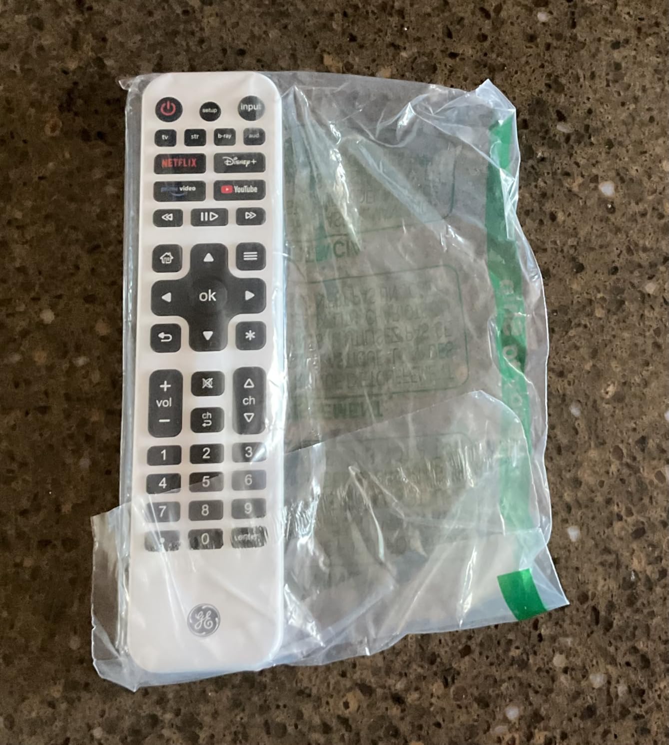 GE Rechargeable TV Remote Control, Universal Remote Control, Backlit, 4-Device, 80984 customer photo 2