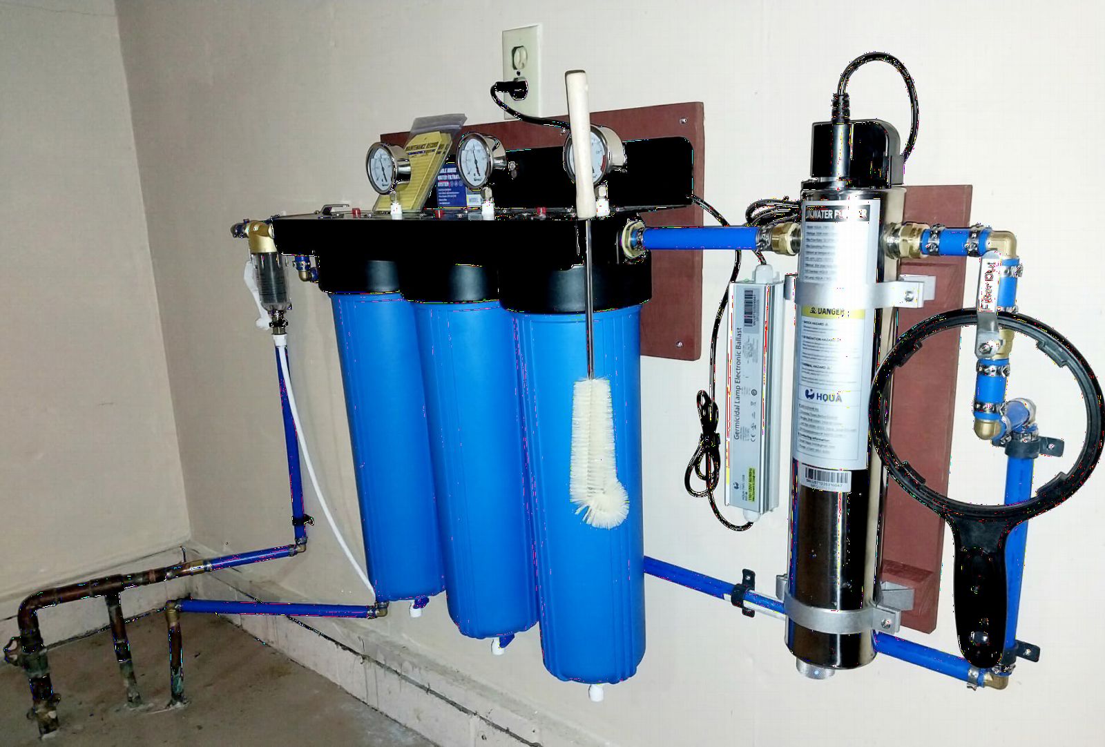 WF3-01 3-Stage Whole House Water Filtration System, Reduces Heavy Metals (Lead, Mercury, Arsenic, Cadmium, Chromium), Chlorine, Sediment, Odor, and VOCs customer photo 1