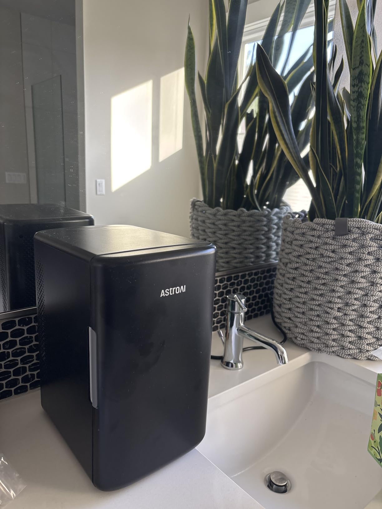 AstroAI 2.0 Gen 6L/8 Cans Mini Fridge, Cooler & Warmer, 110V AC/12V DC | Compact small refrigerator, energy efficient & quiet, portable for bedroom, car, office & dorms, for makeup skincare use customer photo 2