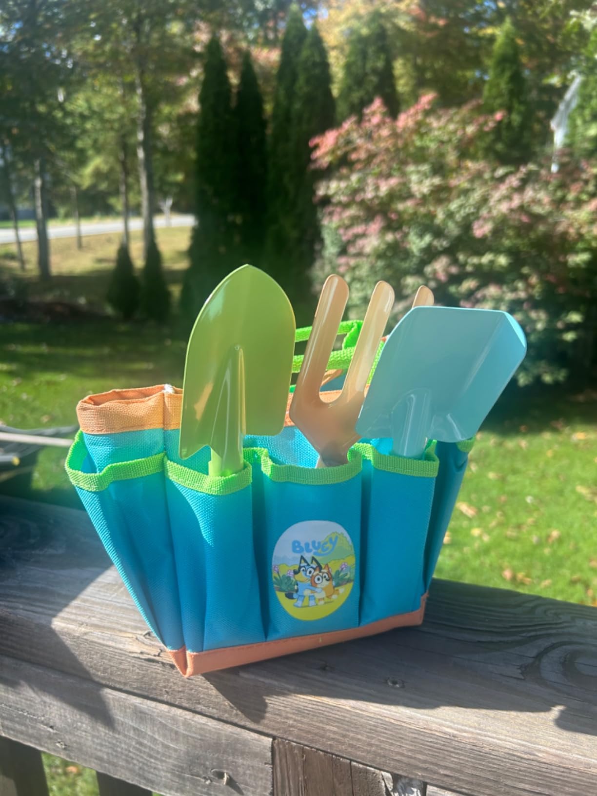 BLUEY Gardening Set | Quality Garden Tool Kit for Kids and Toddlers | Includes Watering Can, Gloves, Two Shovels, Rake and Tote Bag customer photo 1