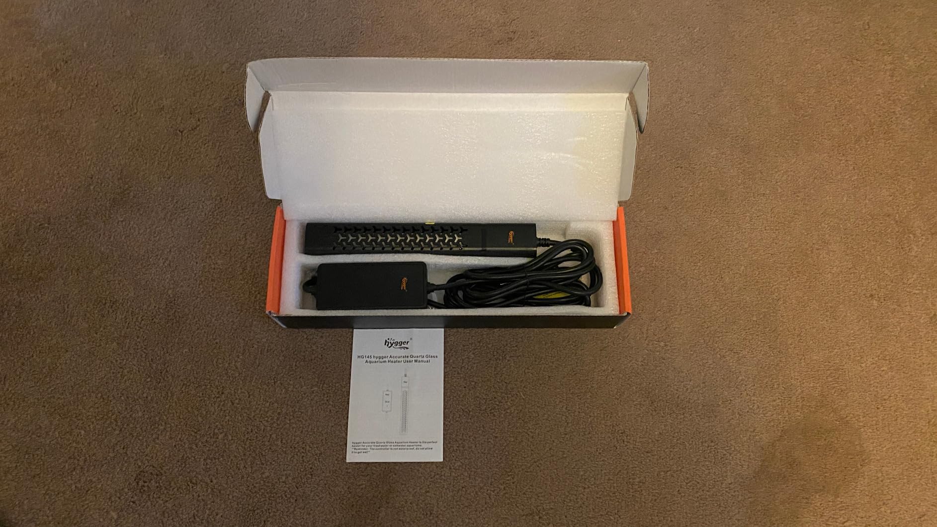 hygger 300w Aquarium Heater, Fish Tank Heater with Intelligent Temperature Control, Over-Temperature Protection and Automatic Power-Off When Leaving Water, for 40-75 Gallon Tanks customer photo 1