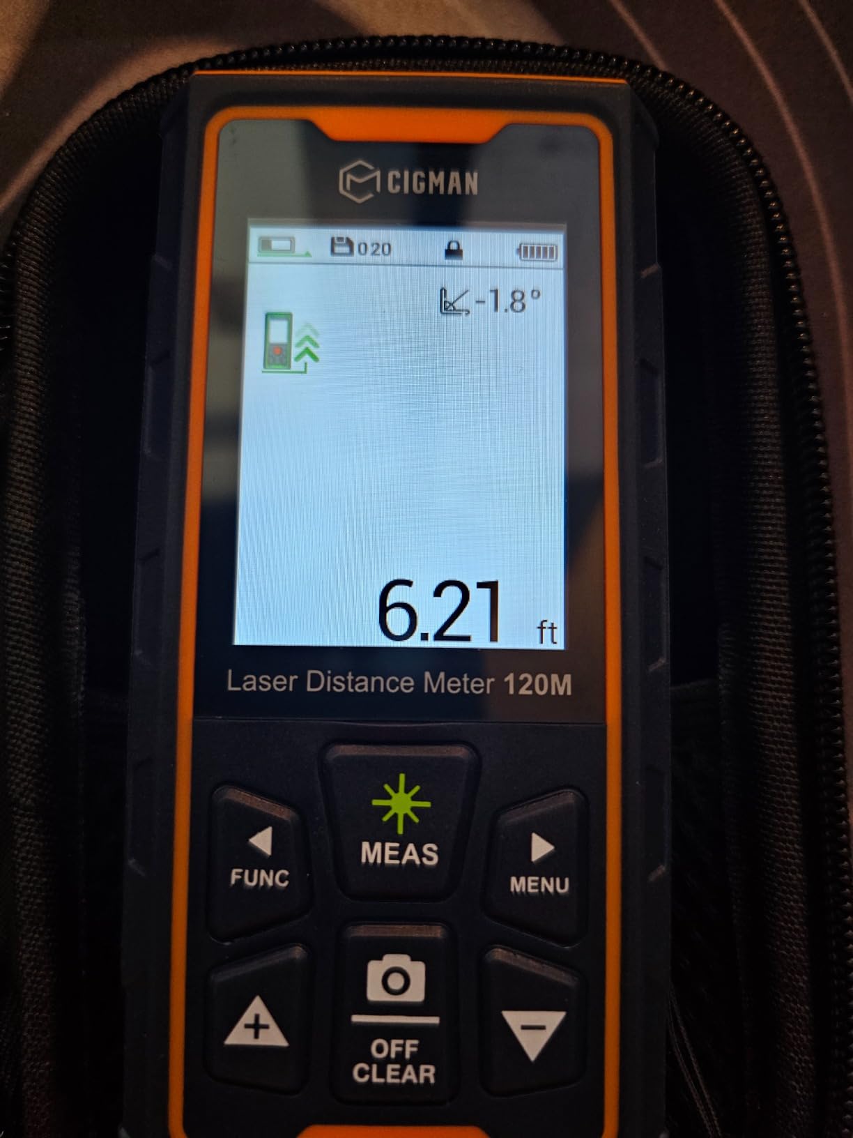 CIGMAN Green-Beam Laser Measuring Tool, 393ft Outdoor Laser Measure with 4X Camera, P2P Technology customer photo 1