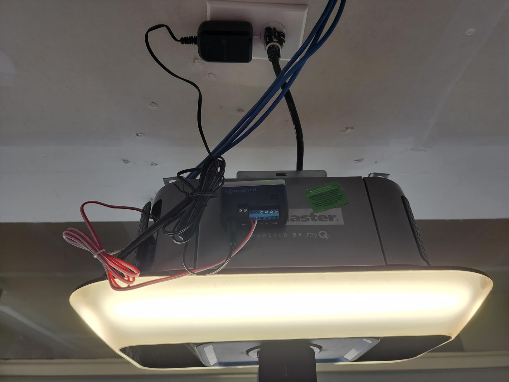 Konnected Smart Garage Door Opener blaQ - Works with Chamberlain/Liftmaster Security+ Openers - Local myQ Alternative - Alexa, SmartThings, Home Assistant, Hubitat, Control4, HomeSeer Integration customer photo 2