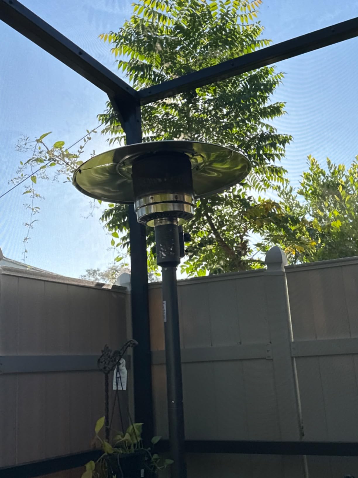 EAST OAK Anti-rust 50,000 BTU Patio Heater for Outdoor Use With Double-Layer Stainless Steel Burner, Table Design and Wheels, Propane Patio Heater for Home and Commercial, Stainless Steel customer photo 1