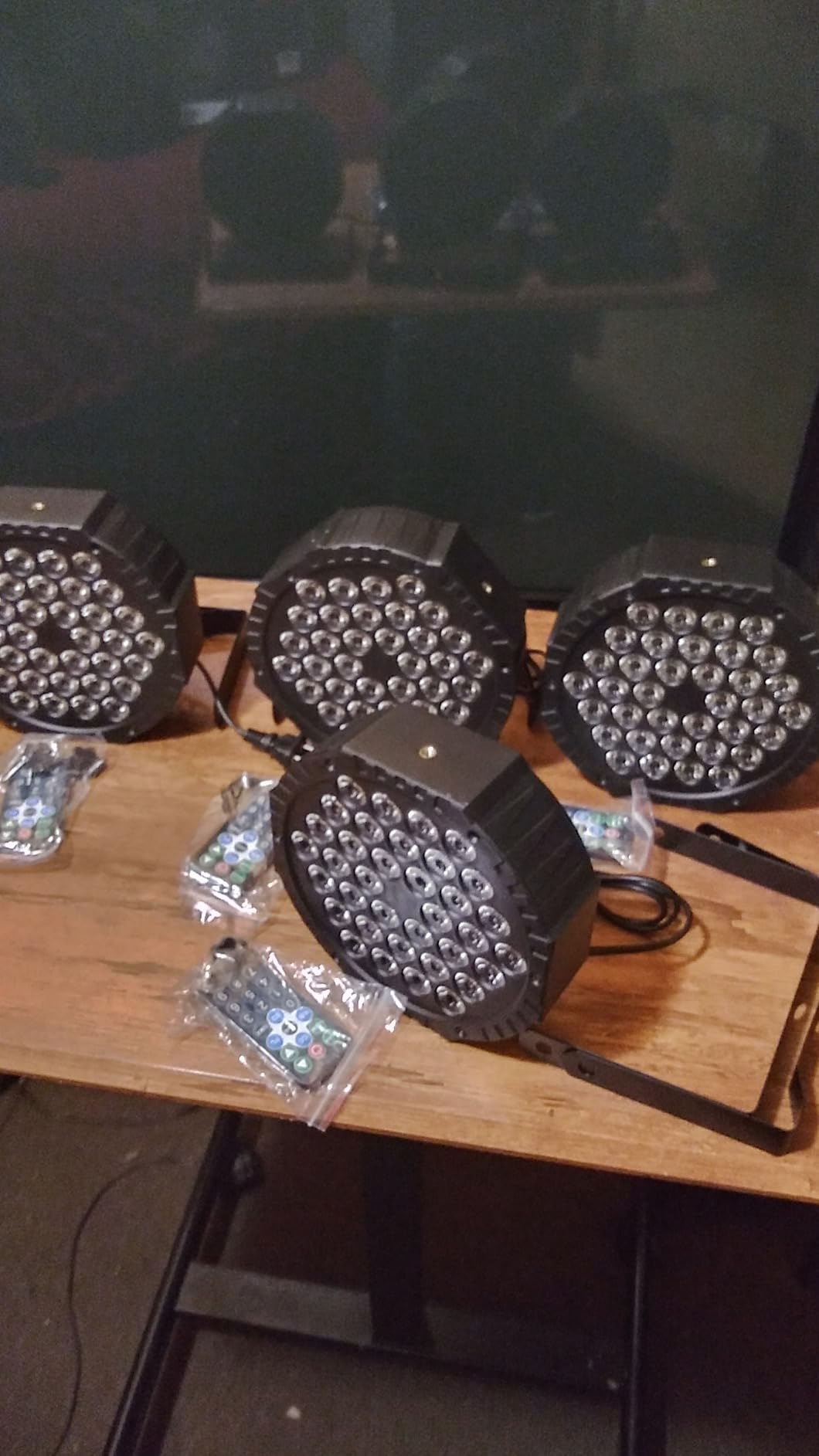 Manalete 36W RGB LED Stage Par Lights, 4 Pack | Remote & DMX Control, Sound Activated, Multi Modes, Corded; Uplights for DJ, Wedding, Party, Church, Bar, Club Events customer photo 1
