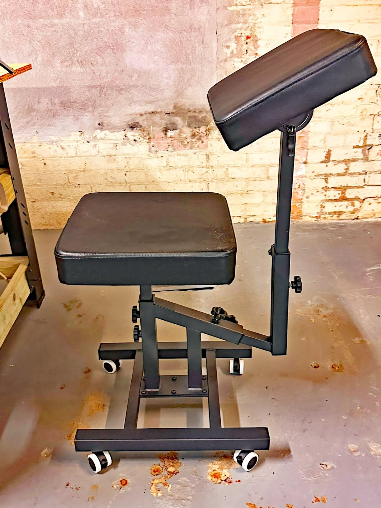 Tattoo Chairs with Adjustable Armrest & Back Support for Tattoo Artists and Client, Ergonomic Multiple Uses Chair, Tattoo Studio Furniture (with Wheels) customer photo 2