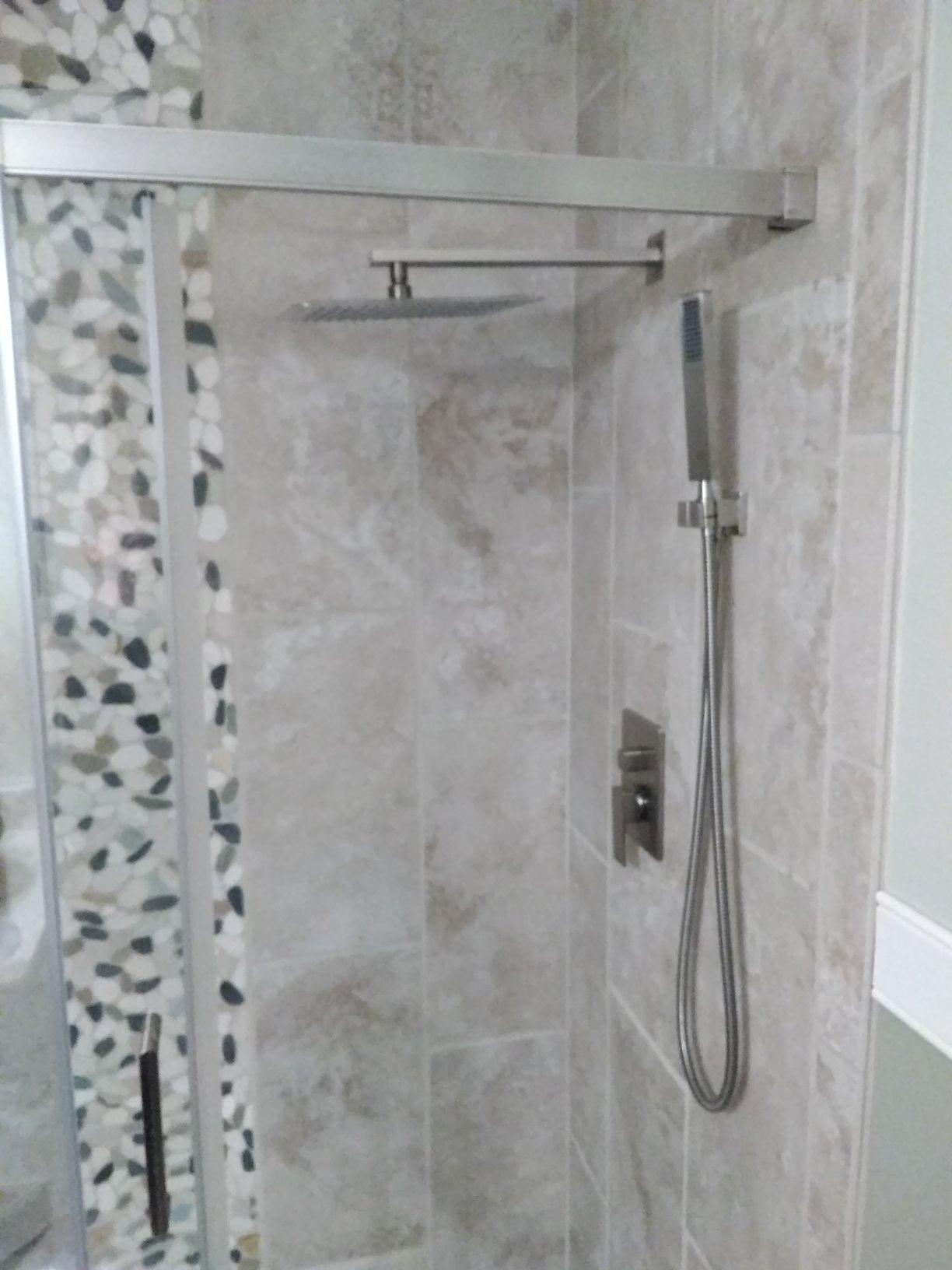 Esnbia Thermostatic Black Shower System, All Metal Shower Faucet Set with 10 Inches Rain Shower Head, Rainfall Shower Heads with Handheld Spray Combo, Anti-Scald Shower Combo Set, Matte Black customer photo 2