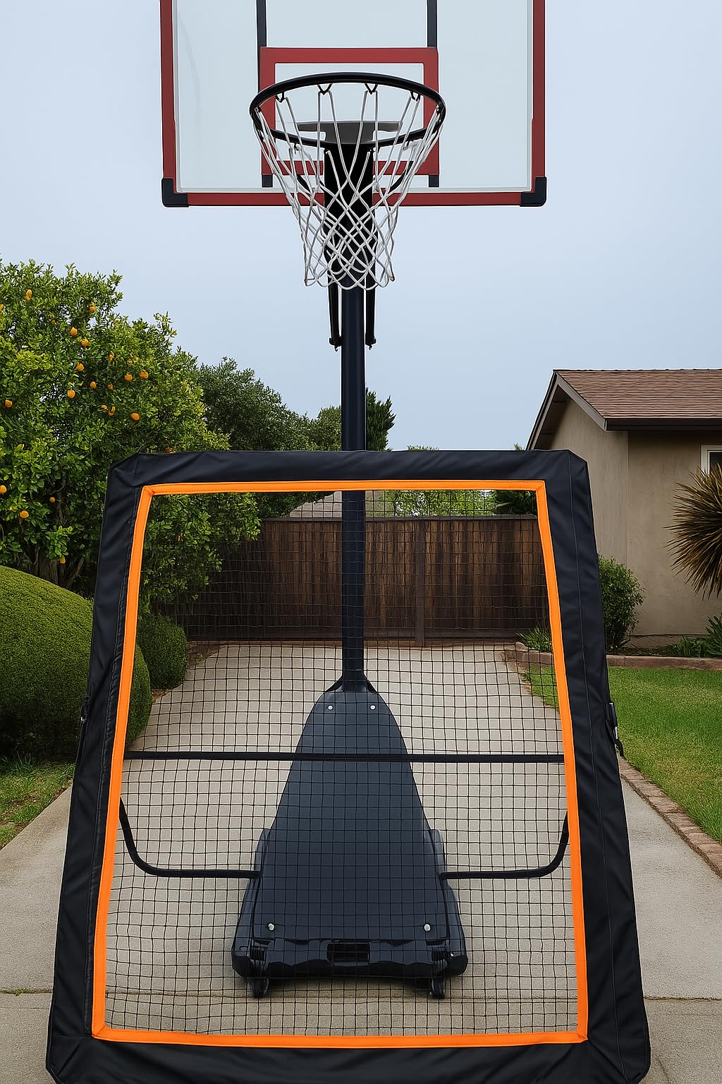 MR Lacrosse Rebounder 7'x5', Throwback Net with 5 Bounce Back Rebound Angles, Pitch Back Return Net, Rebound Wall for Lacrosse, Baseball, Softball, Soccer, Football, Basketball, Volleyball, Tennis customer photo 1