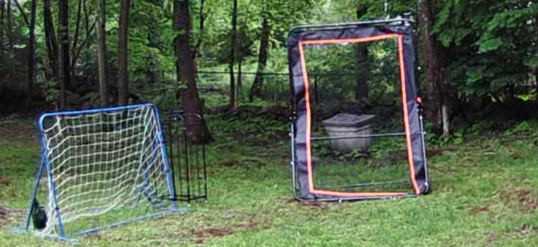 MR Lacrosse Rebounder 7'x5', Throwback Net with 5 Bounce Back Rebound Angles, Pitch Back Return Net, Rebound Wall for Lacrosse, Baseball, Softball, Soccer, Football, Basketball, Volleyball, Tennis customer photo 2