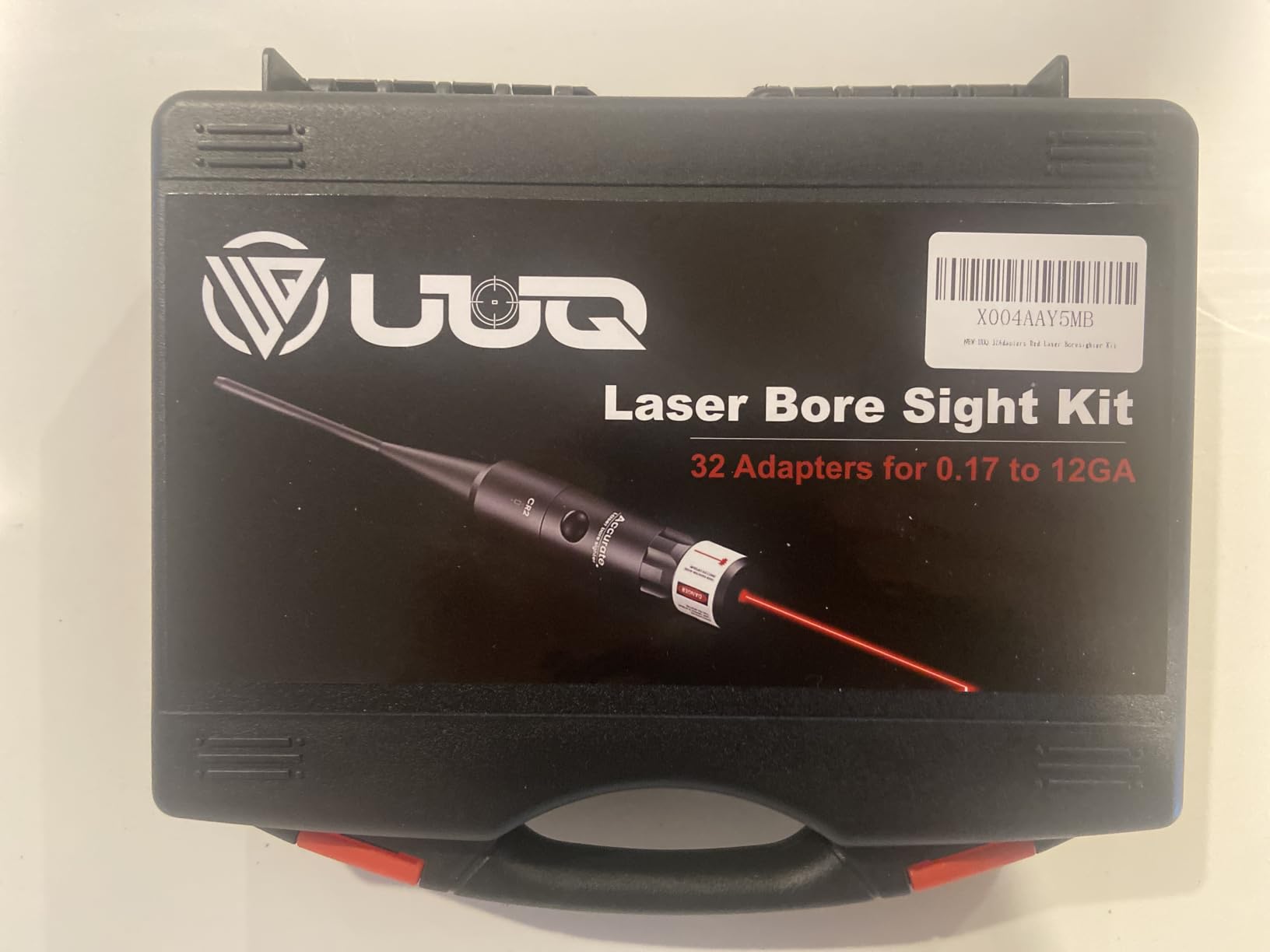 UUQ Professional Laser Bore Sight Kit with Button Switch, Red/Green Laser with 32 Adapters customer photo 1