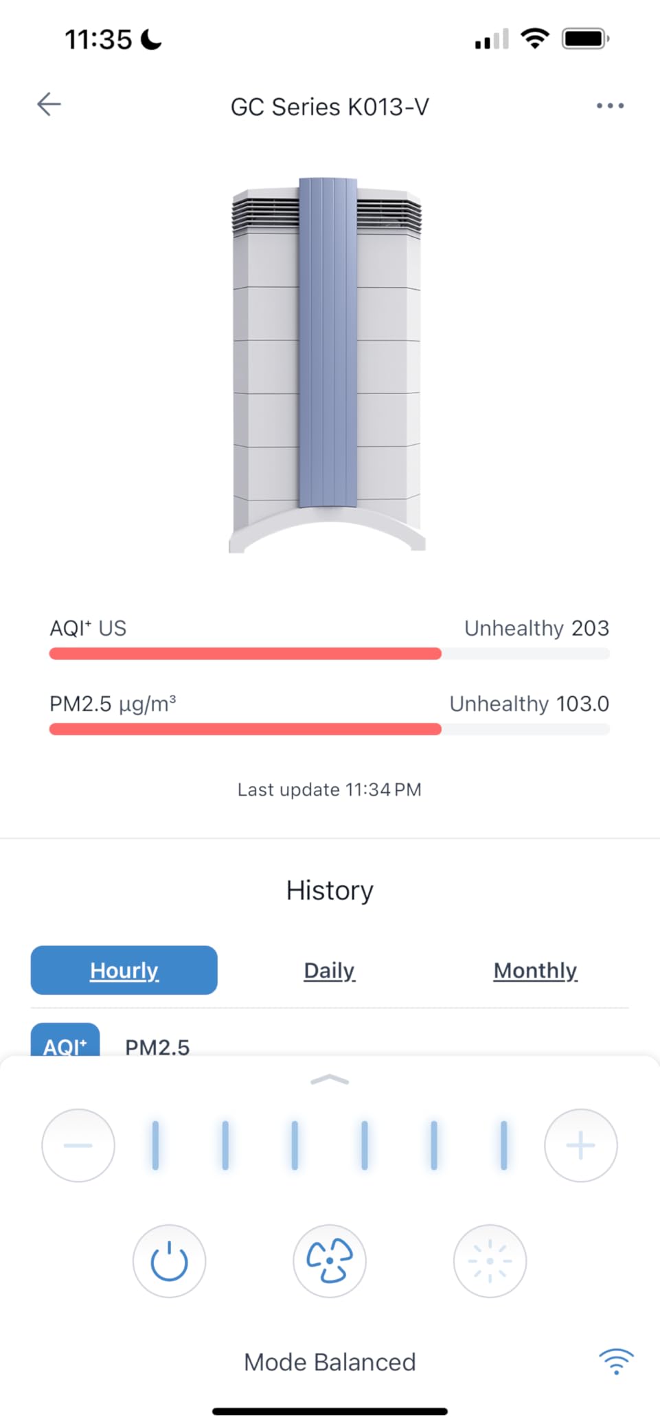 IQAir HealthPro Plus XE Air Purifier HyperHEPA WiFi, Large Rooms 1125 sq ft customer photo 2