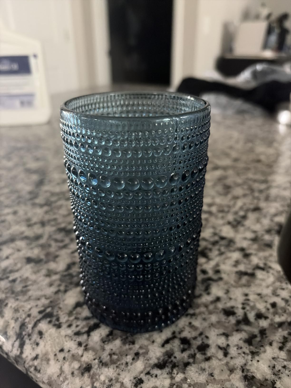 Moretoes Hobnail Drinking Glasses Set of 12, 12 Oz Highball Glasses & 10 Oz Cocktail Glasses, Clear Embossed Boho Glass Cups Kitchen Bar Tumbler Glassware Set for Whiskey, Beer, Juice, Milk customer photo 2