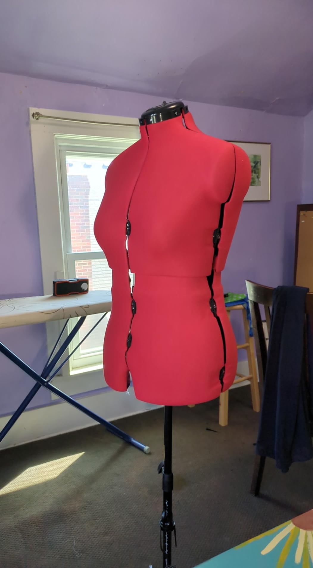 Adjustoform Sew Simple FG307 Adjustable Dress Form Black M-L (US Dress Size 10-16) 8 Part Female Sewing Mannequin + Pin Grip Hem Marker customer photo 2