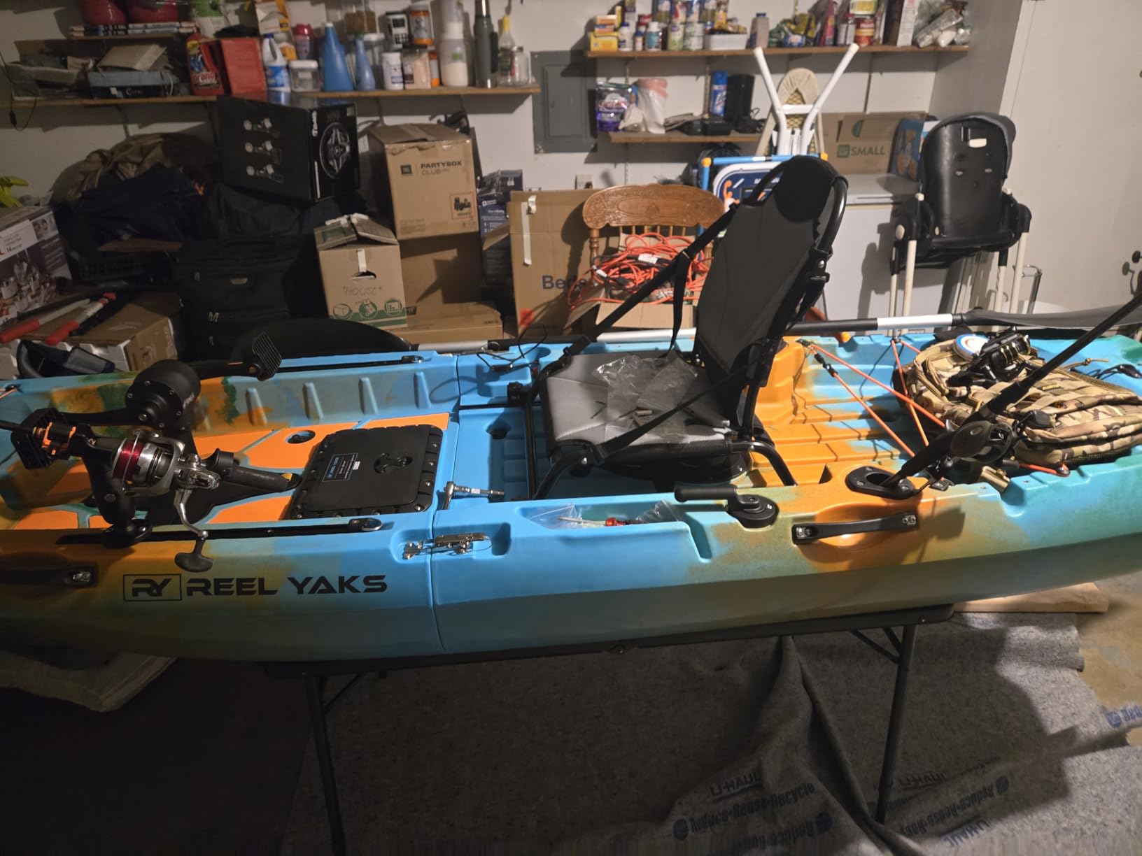 Reel Yaks Radar Modular Fishing Kayak - 10ft, 430 lbs Capacity, Sunrise - Pedal Fishing Kayaks for Adults & Youth, Sit on Top, Compact Storage, Lightweight, Easy Transport & Assembly customer photo 1