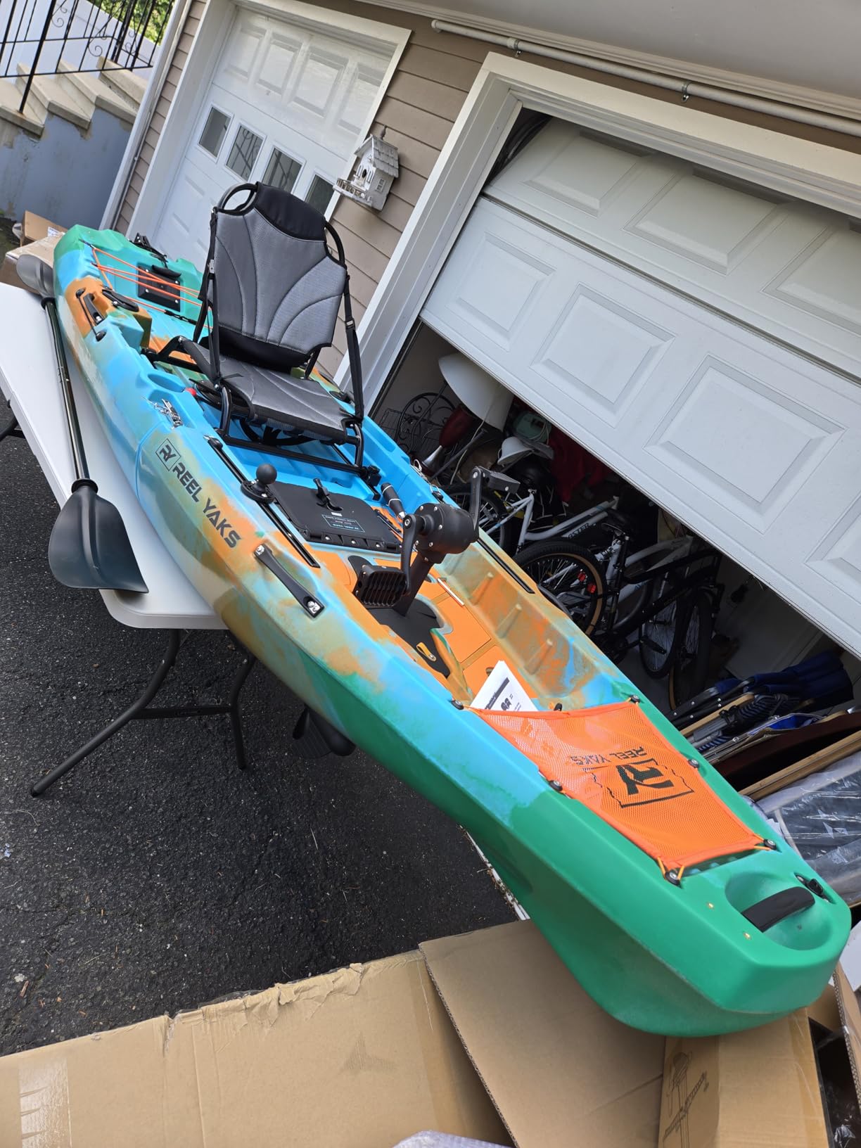 Reel Yaks Radar Modular Fishing Kayak - 10ft, 430 lbs Capacity, Sunrise - Pedal Fishing Kayaks for Adults & Youth, Sit on Top, Compact Storage, Lightweight, Easy Transport & Assembly customer photo 2
