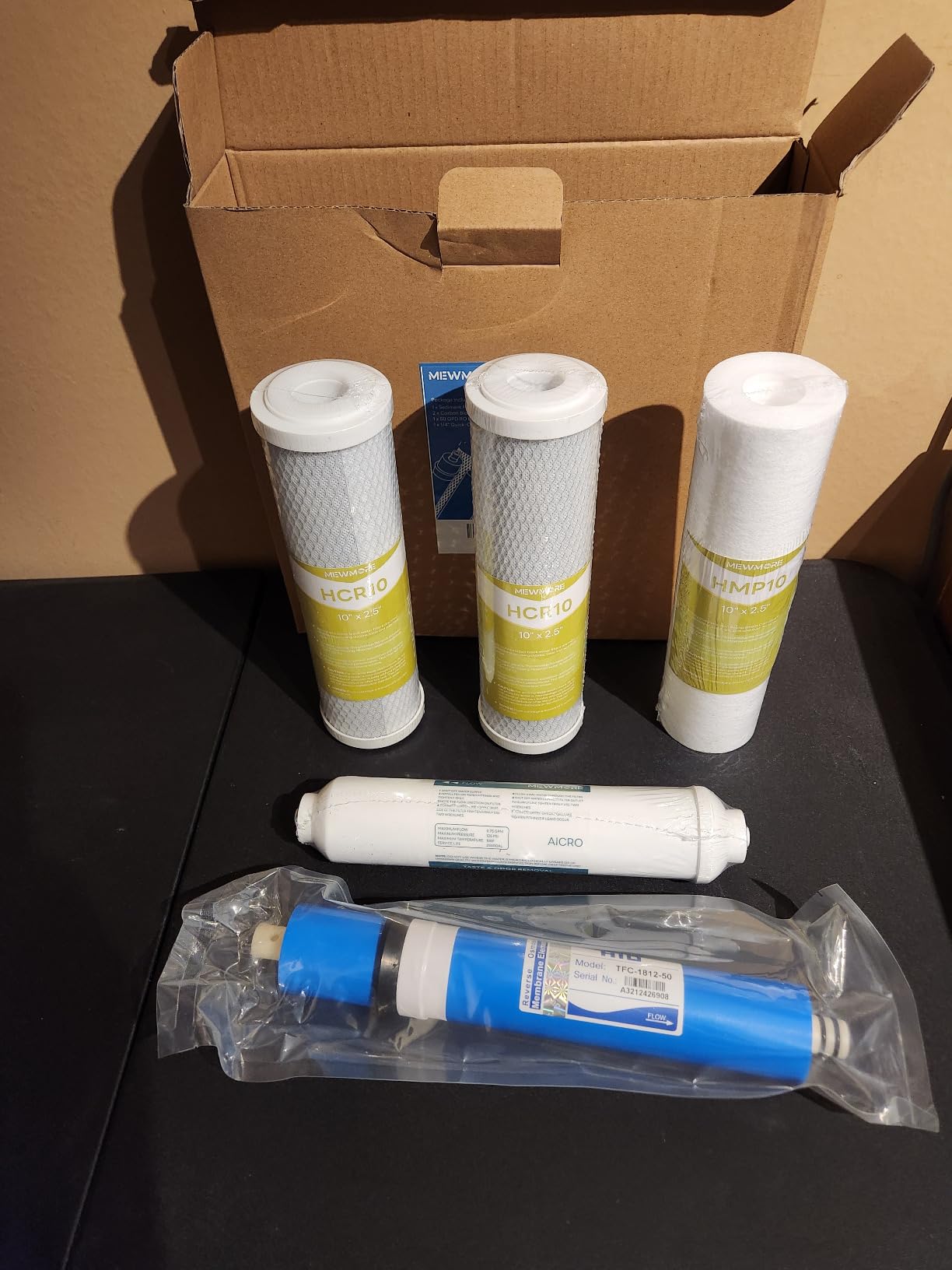 1-5 Stage 75 GPD RO Water Filter Fit for APEC Reverse Osmosis System | Replacement Filter Set for Essence & Ultimate Series, 1/4