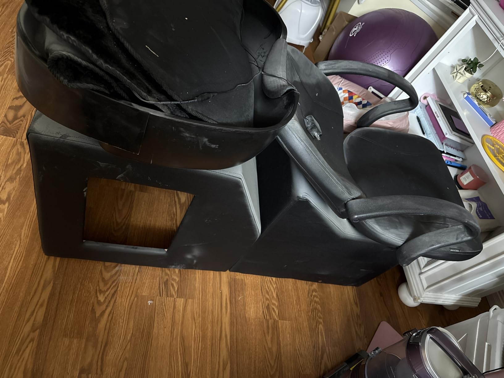 ABS Plastic Shampoo Bowl Chair, Barber Backwash Chair, Hair washing station for Spa Beauty Salon customer photo 1