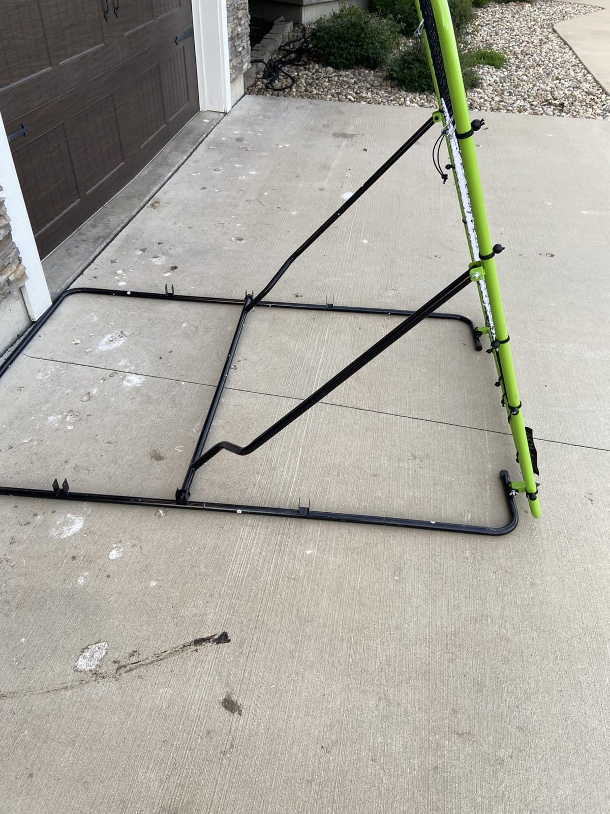 Baseball Rebounder Net 4x4.5 Ft Pitchback Trainer Bounce Back Fielding Net for Baseball and Softball Rebound Solo Practice with 3 Ball Return Angles customer photo 1