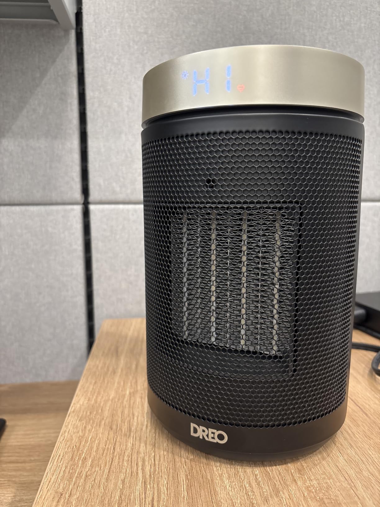 DREO Space Heater, Portable Electric Heaters for Indoor Use with Remote | Adjustable Thermostat, 12H Timer, 5 Mode, 1500W PTC Ceramic Fast Safety Heat for Office Bedroom Home, 34dB Quiet, Black customer photo 1