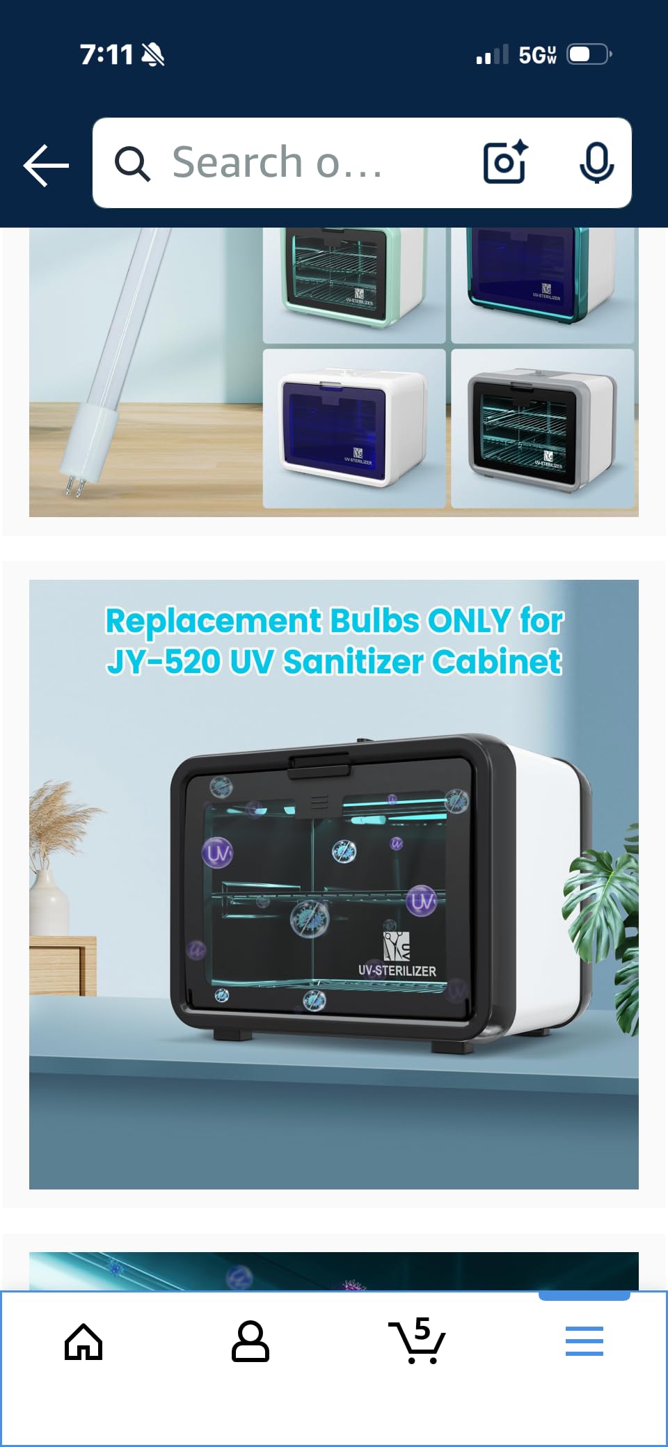 SalonDepot UV Sanitizer Cabinet Professional Disinfection Box 8L Black customer photo 2