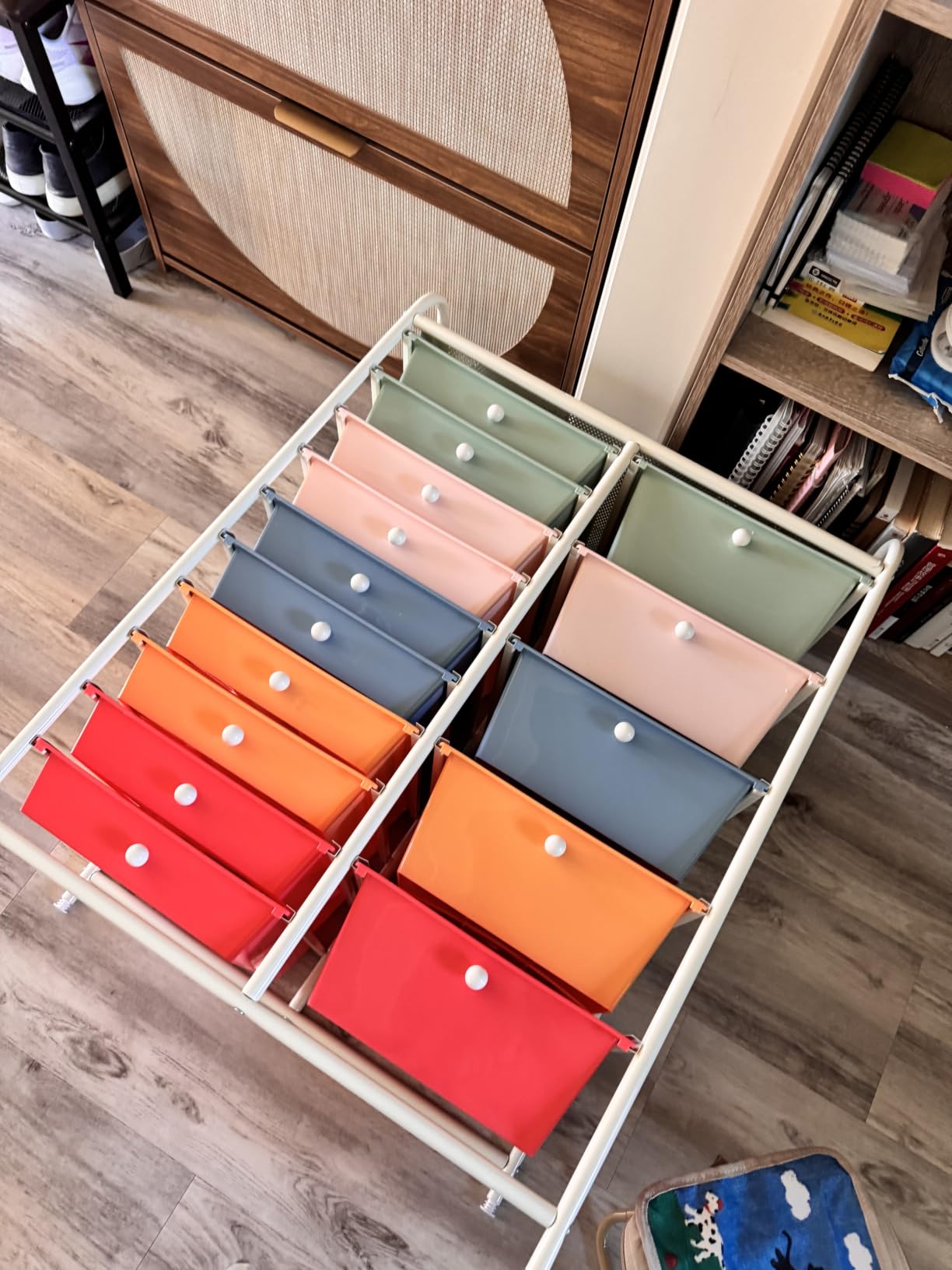 Giantex 15 Drawers Rolling Cart, Classroom Organizers, Storage Cart with Wheels customer photo 1