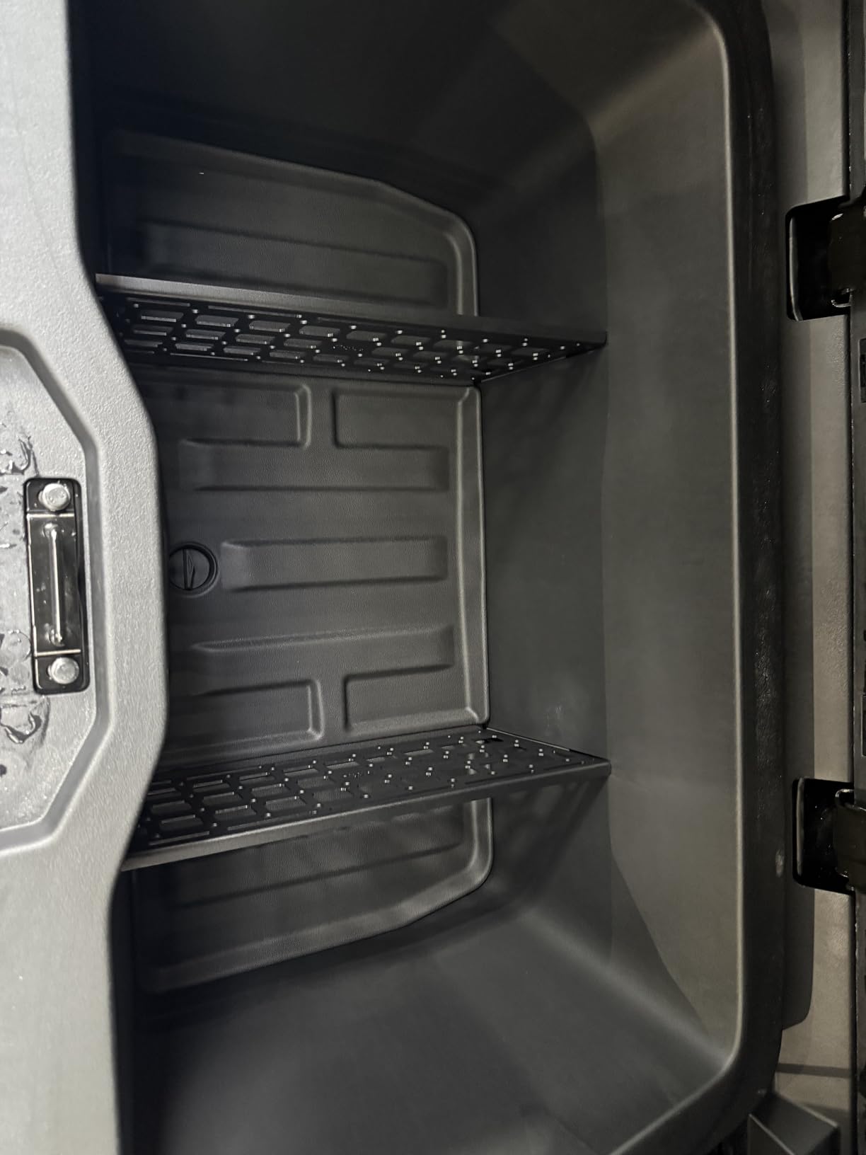 JOYTUTUS Steel Gear Locker Dividers Compatible with Cybertruck 2026 2025 2024 2023 Sub Trunk Dividers Organizers Trunk Lower Bed Storage Molle Panel Dividers Cybertruck Accessories customer photo 2