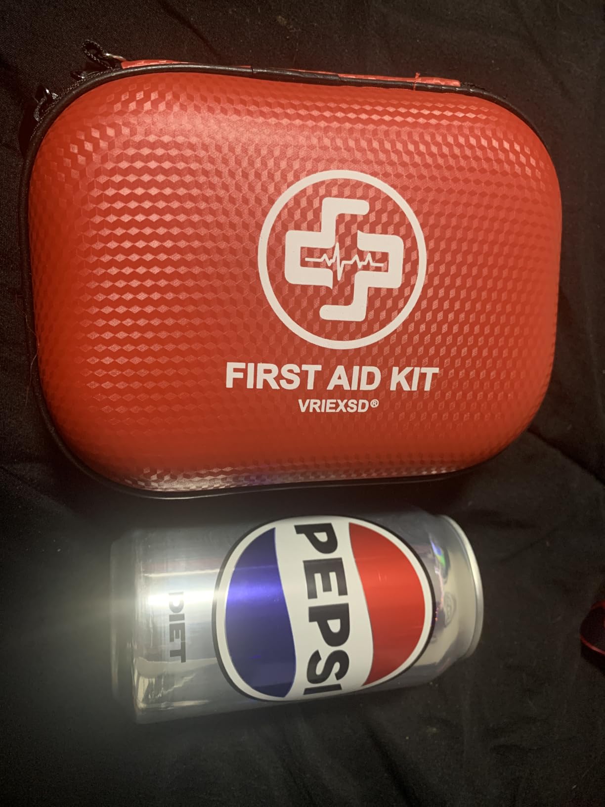 Mini First Aid Kit - 150 Piece Small Waterproof Hard Shell Medical Kit | Compact First Aid Kit with Comprehensive Supplies for Home, Car, Travel, Camping, Truck, Hiking, Sports, Office, Outdoor (Red) customer photo 1