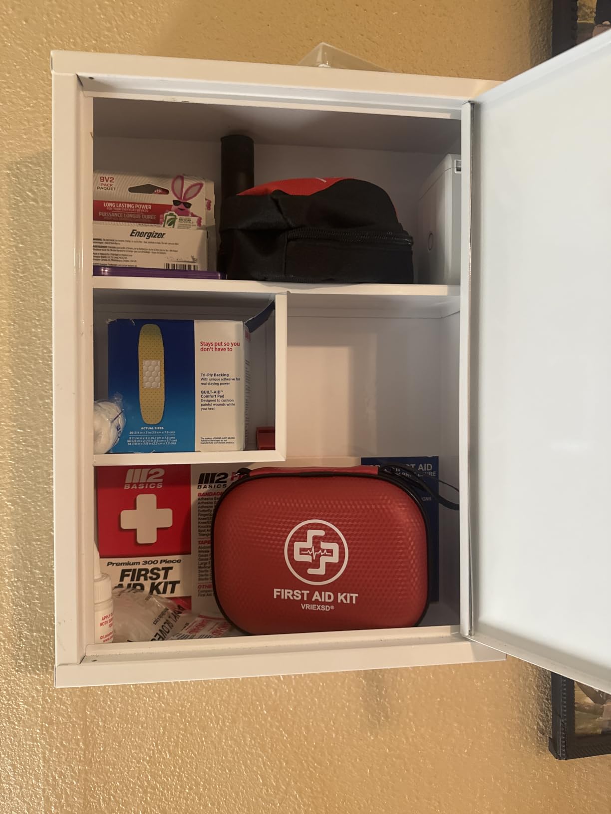 Mini First Aid Kit - 150 Piece Small Waterproof Hard Shell Medical Kit | Compact First Aid Kit with Comprehensive Supplies for Home, Car, Travel, Camping, Truck, Hiking, Sports, Office, Outdoor (Red) customer photo 2