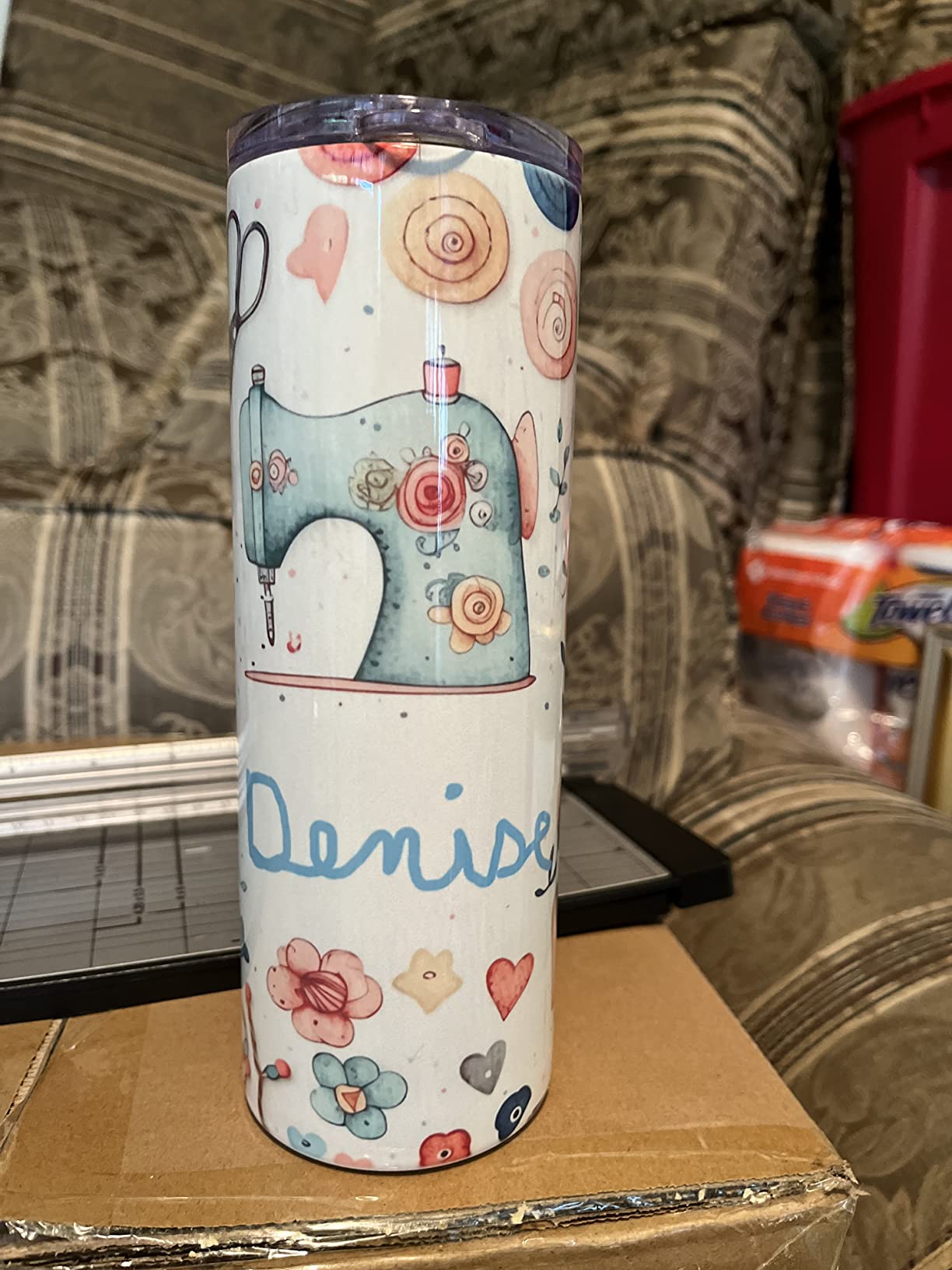 VEVOR Tumbler Heat Press Machine, 11-30oz Mug Press, Heat Up Fast and Even, Tumbler Press with Sublimation Paper, Tape and Gloves, Temp and Time Setting, for Sublimation Tumblers, Cups, Mugs, Black customer photo 1