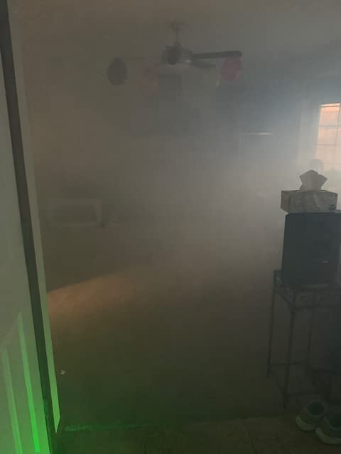 XWSTGEQ 700W Haze Machine 8000 CFM Fog Machine DMX Wireless Remote Control | 1 Min Fast Preheat, Low Noise, Adjustable Fog & Fan Speed for DJ Halloween Club Stage Parties customer photo 1