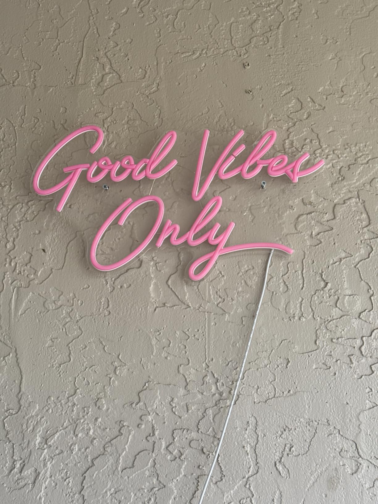 Kavaas Good Vibes Only Neon Signs for Wall Decor 17.7