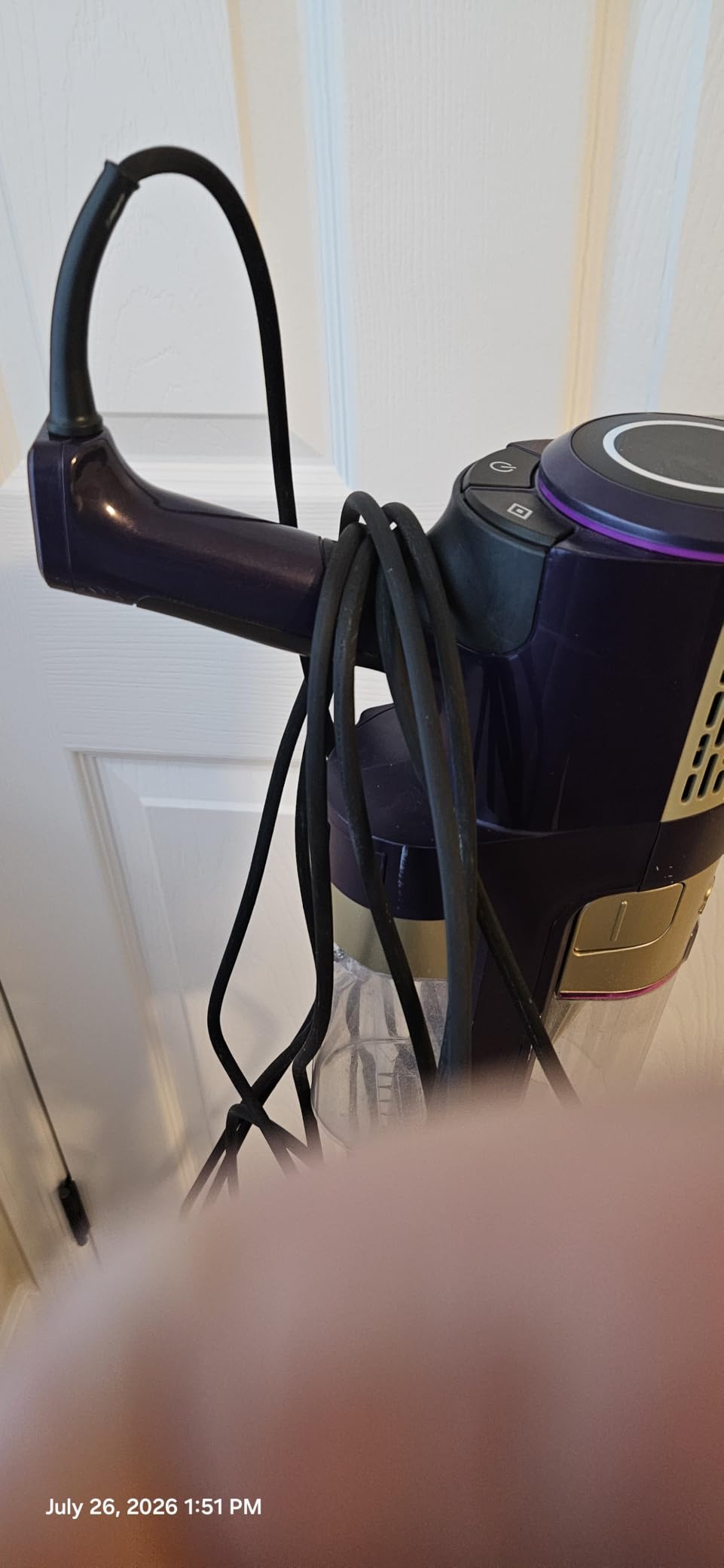 Shark PowerDetect Corded Stick Vacuum, Self-Cleaning, Eggplant, HZ4002 customer photo 2