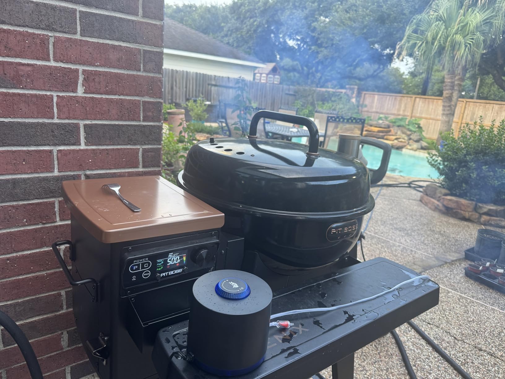 Smoke Generator, Hot and Cold Smoke Generator with Lid & Air Pump, Portable Electric Smoker Grill, Stainless Steel Pellet Smoker Tube customer photo 1