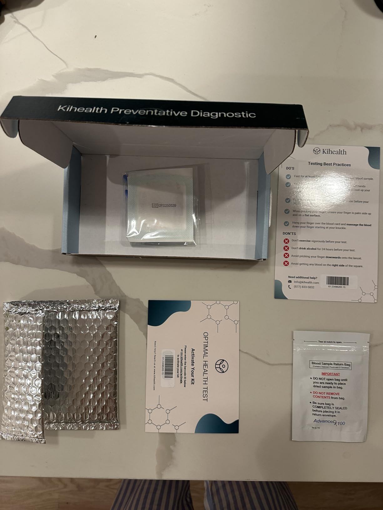 Kihealth Optimal Health Home Test - Fingerstick Blood Sample | Heart Health, Metabolic Balance, Inflammation & Liver Function - Measures Key Biomarkers HsCRP, HbA1c, GGT, Glucose & More customer photo 1