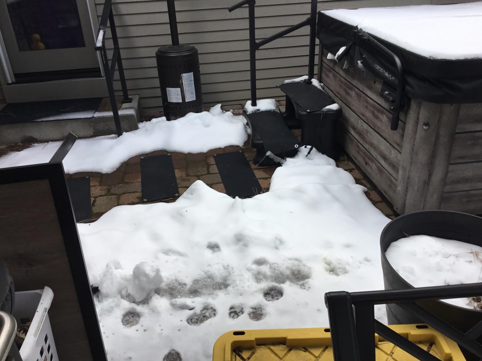 Snow Melting Mats, Heated Outdoor Mats for Walkways, Electric Snow Melting Mats for Decks and Sidewalks, Trusted No-Slip Snow and Ice Melt Heated Sidewalk Mat (10 x 30) 3PCS customer photo 2