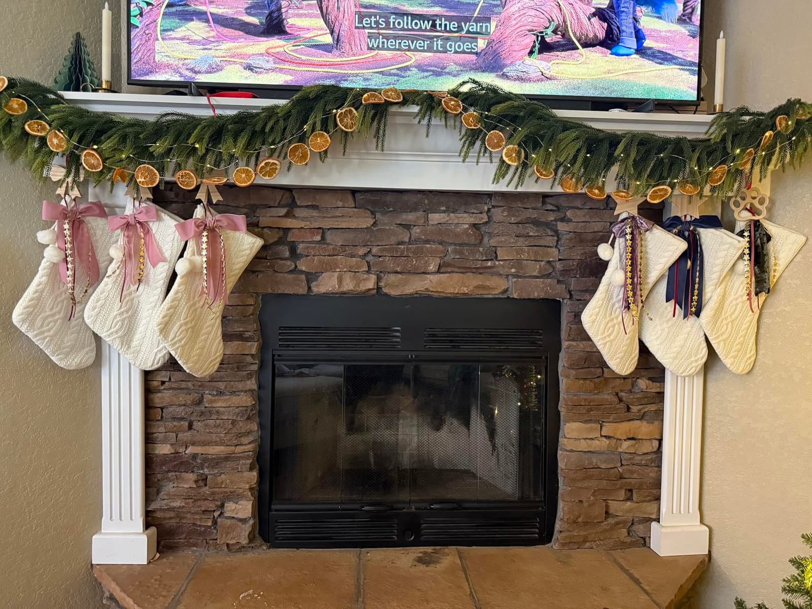 N&T NIETING 9FT Christmas Norfolk Pine Garland Real Touch Pine Artificial Garlands Faux Greenery Garland Winter Christmas Garland for Table Mantle Fireplace Indoor Outdoor Xmas Decorations (1 Pcs) customer photo 1