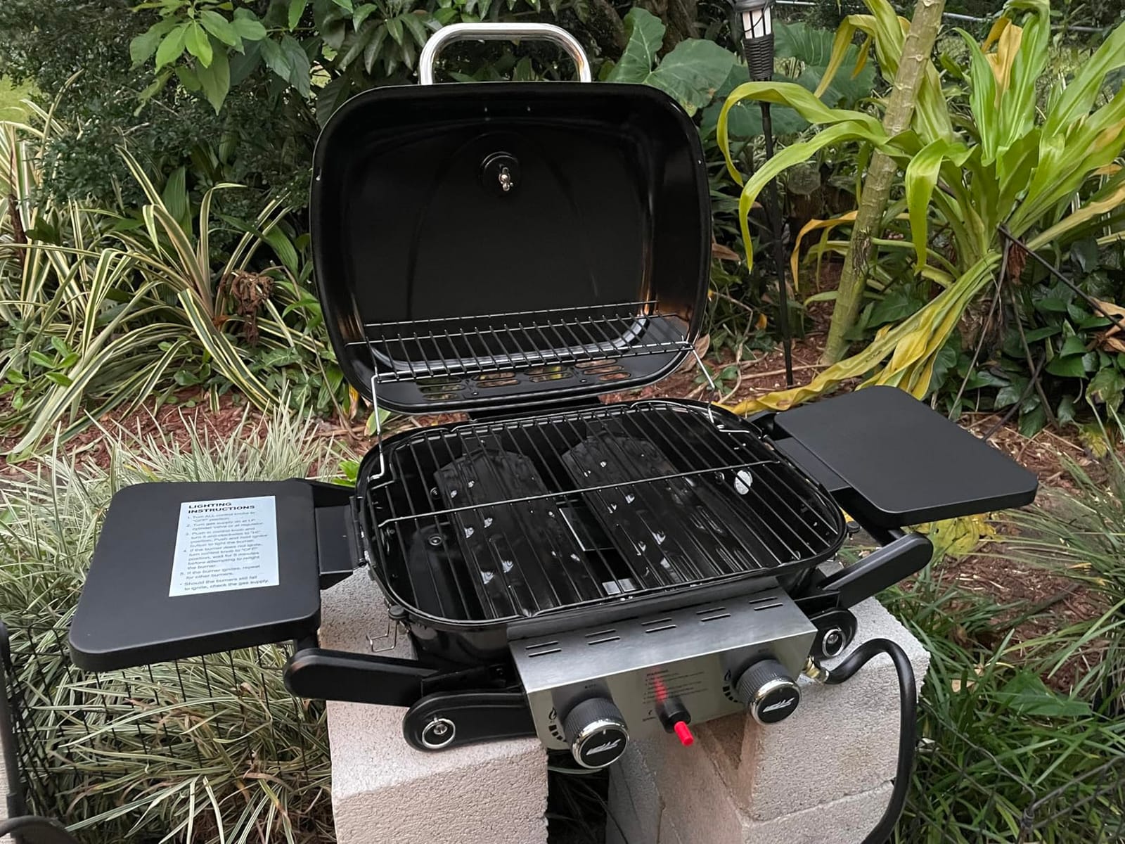 Royal Gourmet GT2005 2-Burner Portable Propane Gas Grill, Black | Foldable Side Tables & Foldable Support Legs | Compact lightweight design | Perfect for travel | Quick setup and use customer photo 1