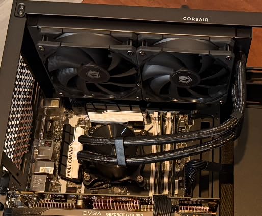 ID-COOLING FX240 PRO 240mm AIO CPU Cooler, High-Efficiency Fans, CD-pattern pump cover, dual 120mm high-efficiency fans, supports Intel LGA1851/1700 and AMD AM5/AM4 customer photo 2