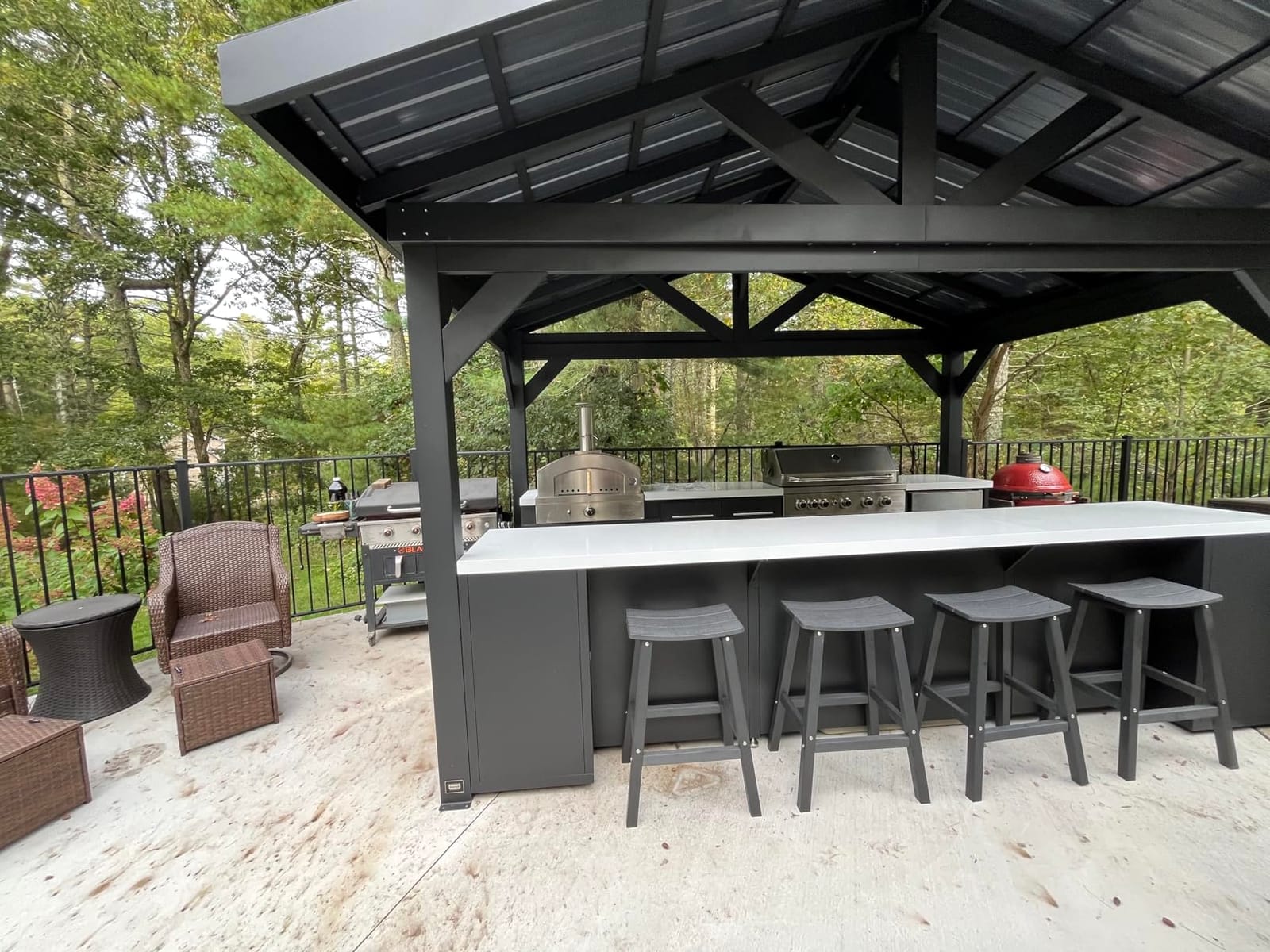 Weatherproof Bar Stools Set of 2, 28