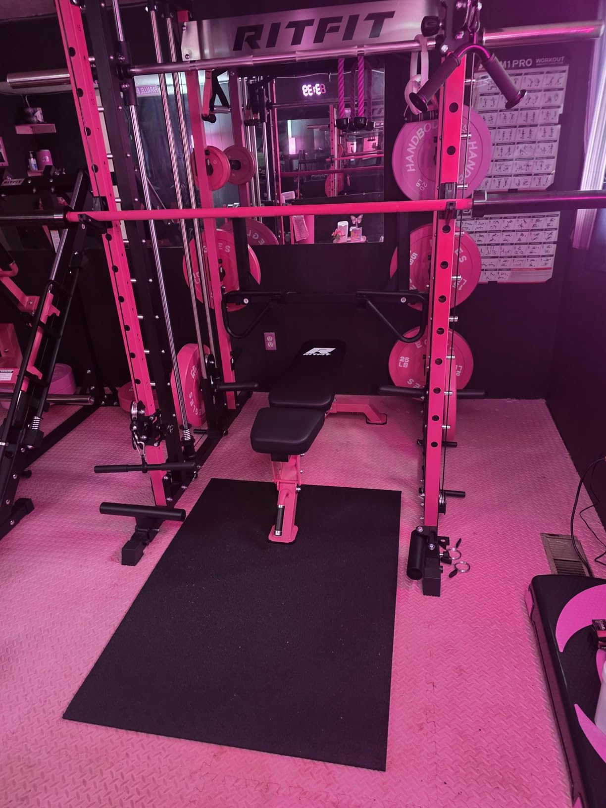 Mohawk Home Heavy Duty Rubber Stall Mat - Gym Floor- Under Dog Crate - All Purpose Utility 3' x 4' - 1/2