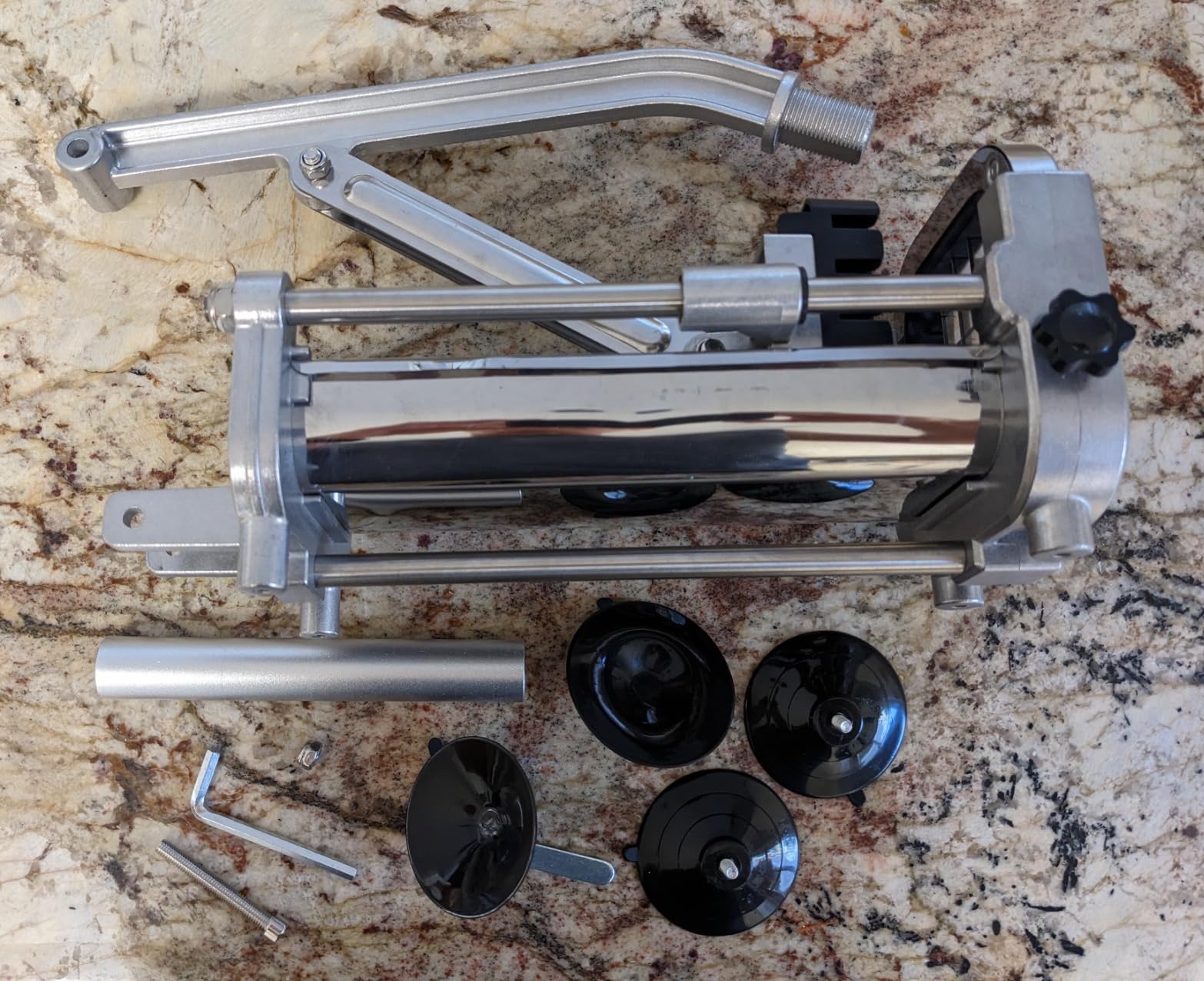 French Fry Cutter, Ruooson Professional Potato Cutter Slicer with 1/2 In Stainless Steel Blades, Great for Whole Potatoes Carrots Cucumbers. customer photo 1