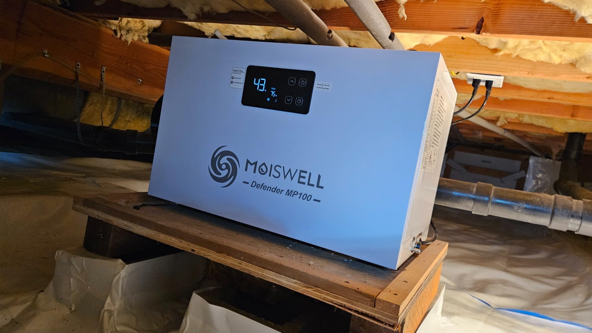 235 Pints Commercial Dehumidifier with Pump for Crawl Space | Auto Defrost | Basement Dehumidifier with Drain Hose, Water Damage Restoration Unit Ideal for large Industrial and Job Sites | Timer customer photo 2