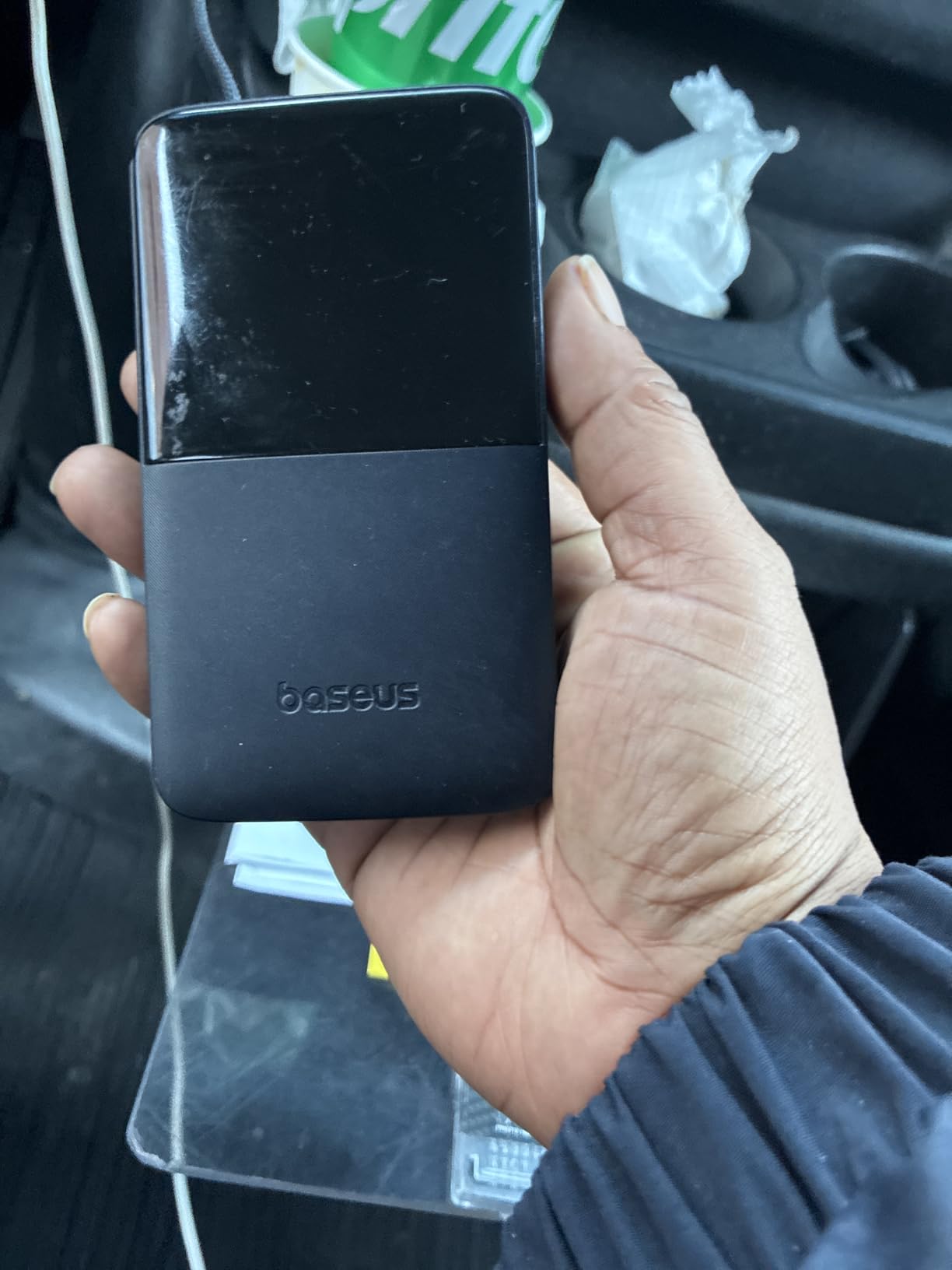 Baseus Portable Charger, 10000mAh Fast Charging Power Bank, 22.5W PD3.0 QC3.0 Battery Pack Built-in USB C Braided Cable, Travel Essentials for iPhone 17 16 15, iPad, S25/S24, Indoor/Outdoor, Travel customer photo 2