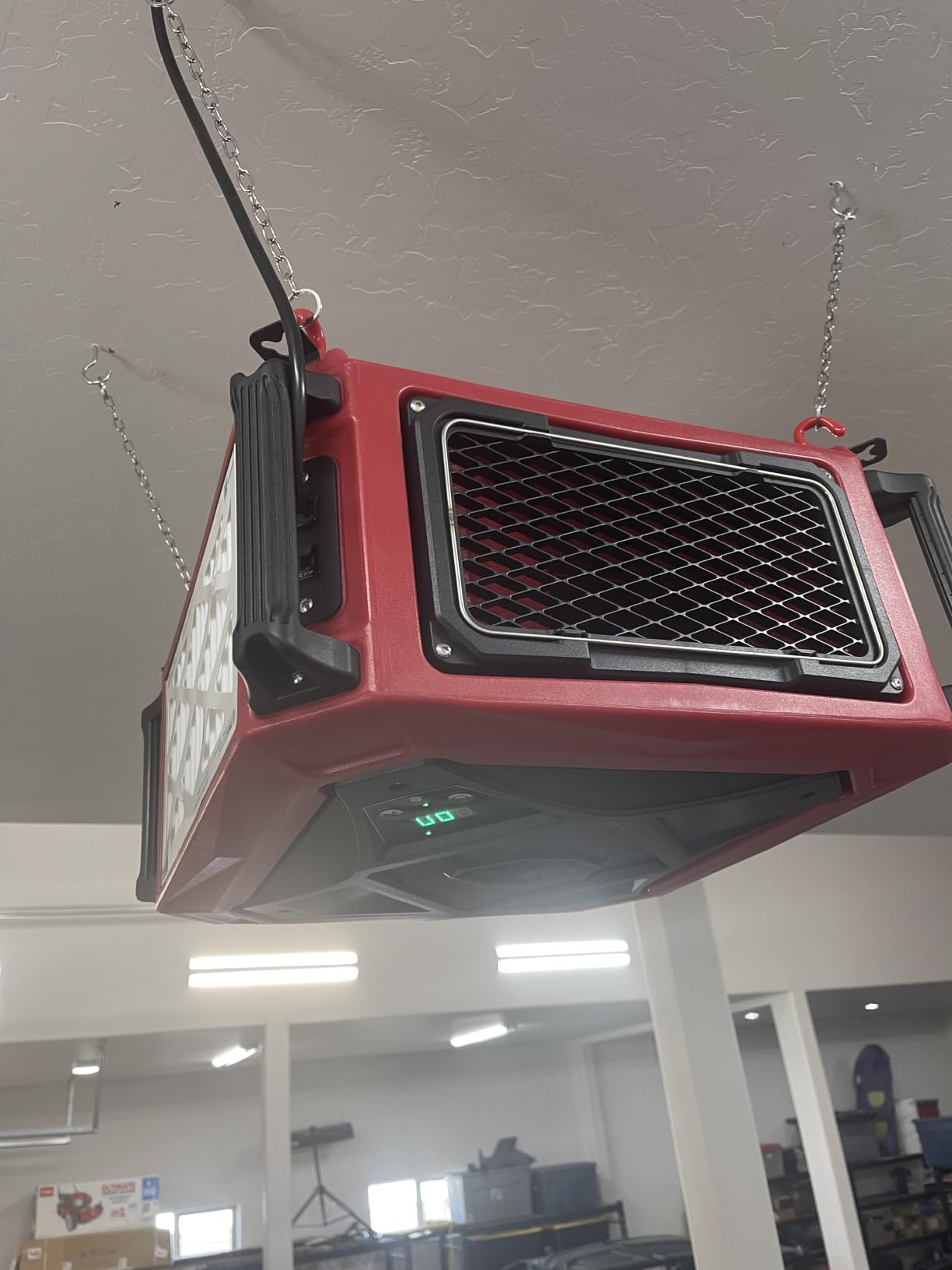 Abestorm 1080 CFM Intake Air Filtration System, 270 Degree Workshop Dust Collector with Remote Control, Ceiling Mounted for Woodworking Shops and Garage, 2-speed Adjustment, DecDust 1080 customer photo 1