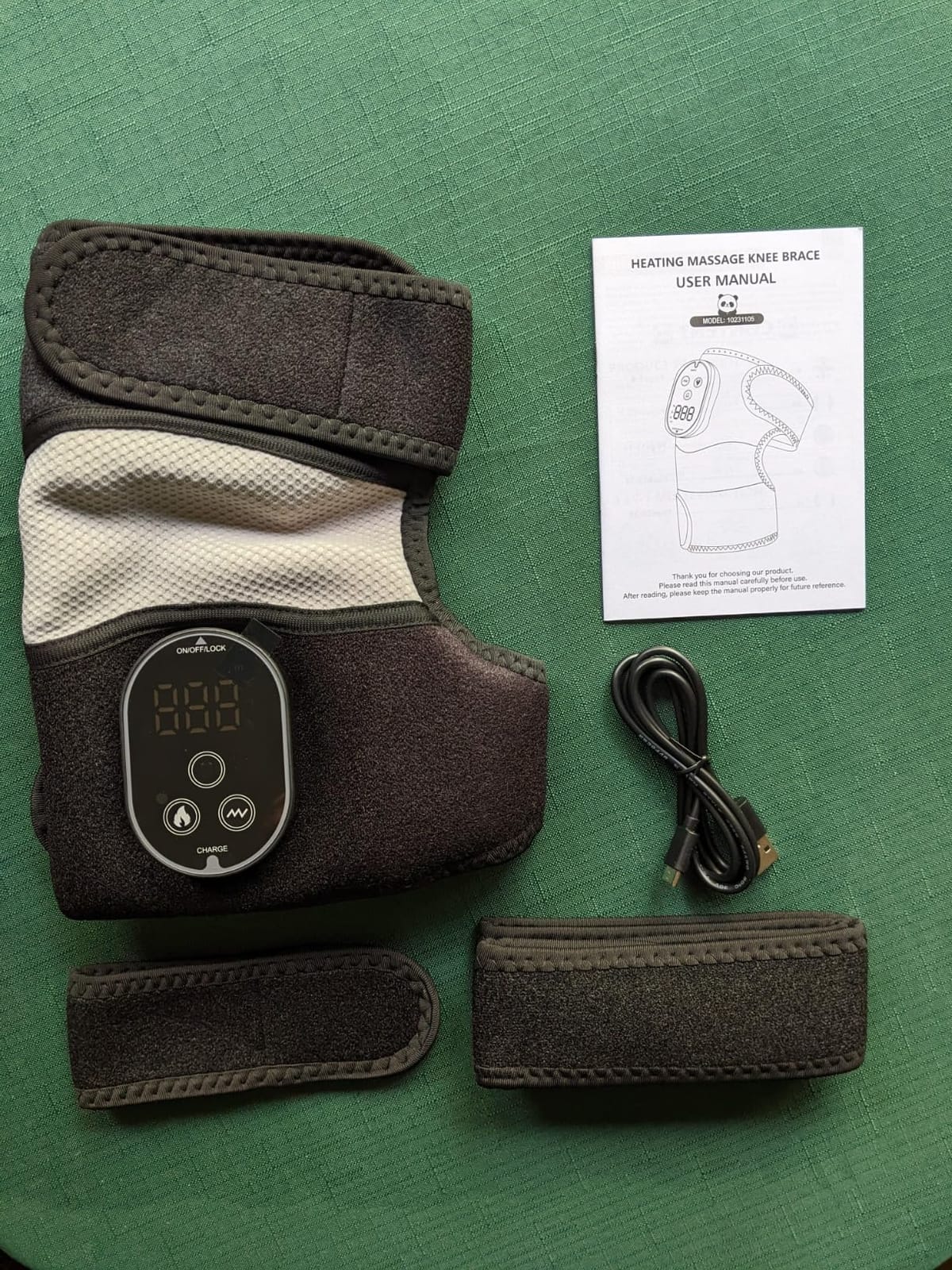 Cordless Heated Knee Massager, FSA Eligible 3-in-1 Wearable Wrap for Knee, Elbow and Shoulder, Rechargeable Heat and Vibration Massager, 6 Heat Levels, 3 Massage Modes customer photo 1